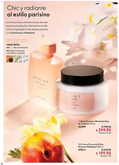 Vista previa de Oriflame campaña 3 2026, nuevo folleto de la tienda, válido en México a partir del 14.02.2026 | Página: 86 | Productos: Crema, Radiante, Eau de toilette, Crema corporal