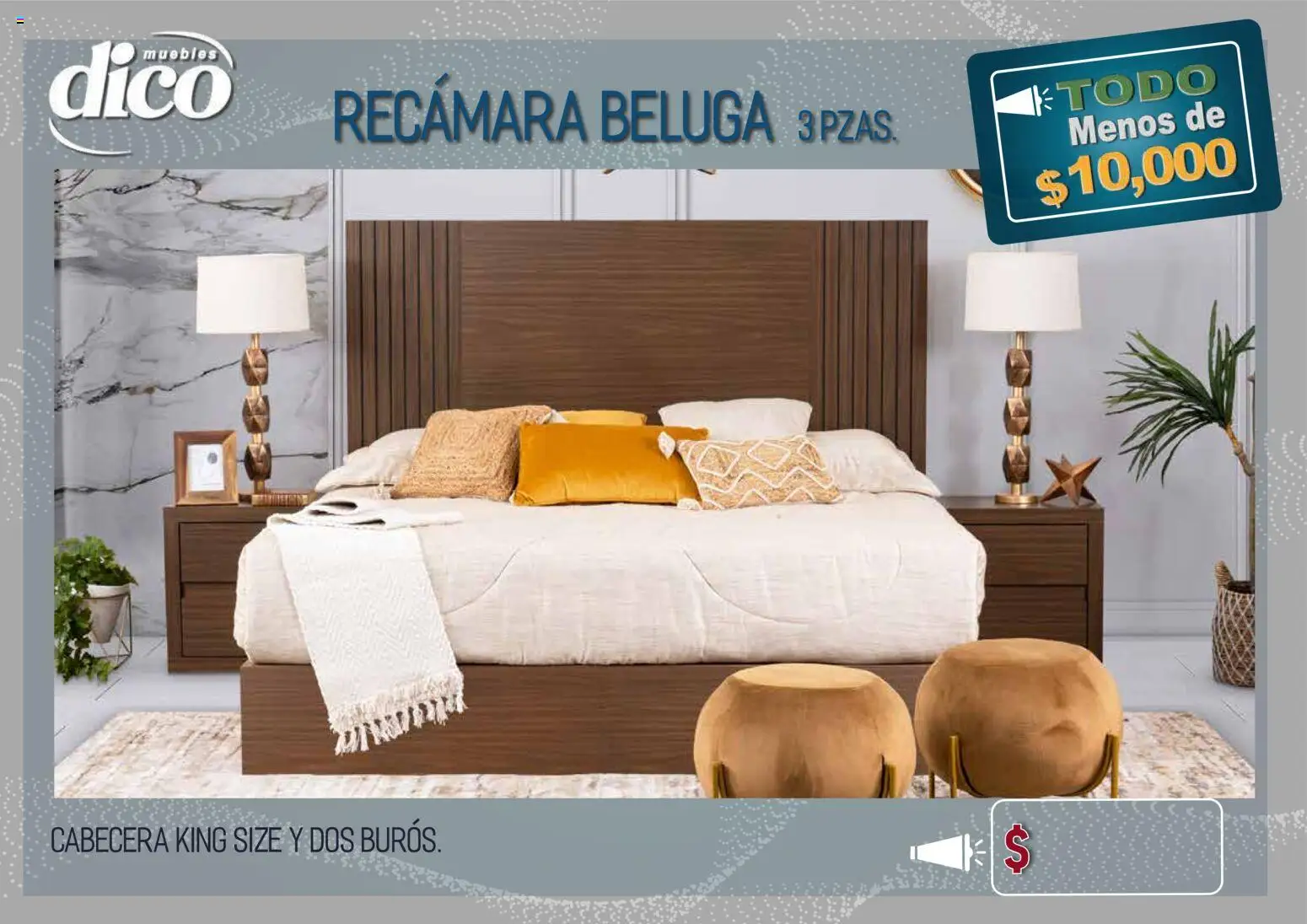Nuevas ofertas de Muebles Dico válidas en toda la República Mexicana desde el 09.04.2026. ¡Encuentra las mejores ofertas en Muebles Dico catálogo Todo menos de 10000 Pacifico! | Página: 2 | Productos: Cabecera