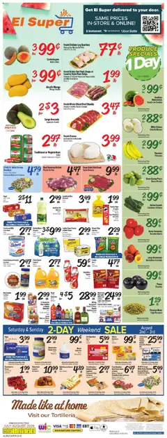 Preview of El Super weekly ads valid from 30.07.2025