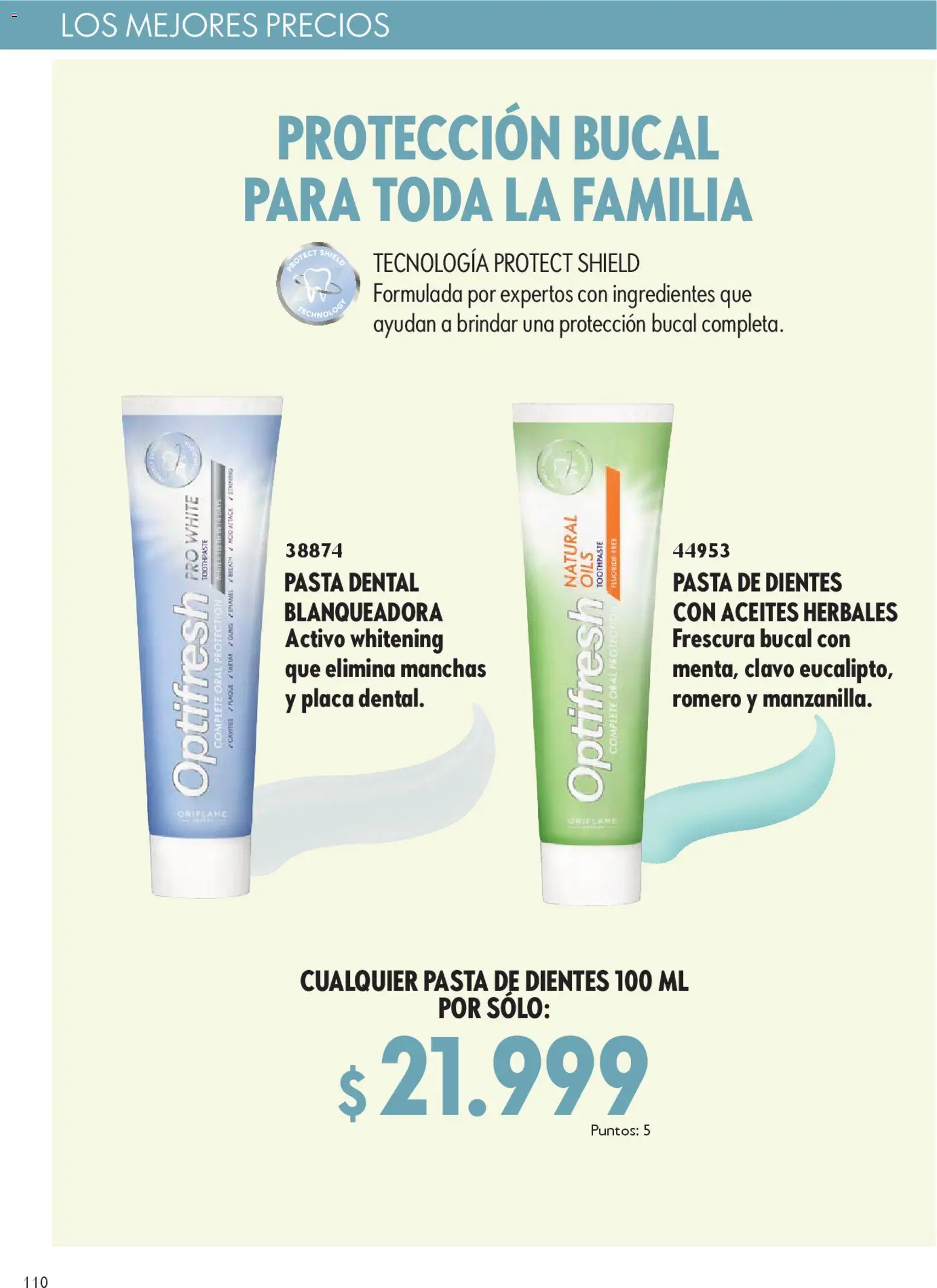 Oriflame revista - valida desde el 27.12.2025 | Página: 110 | Productos: Pasta, Pasta dental