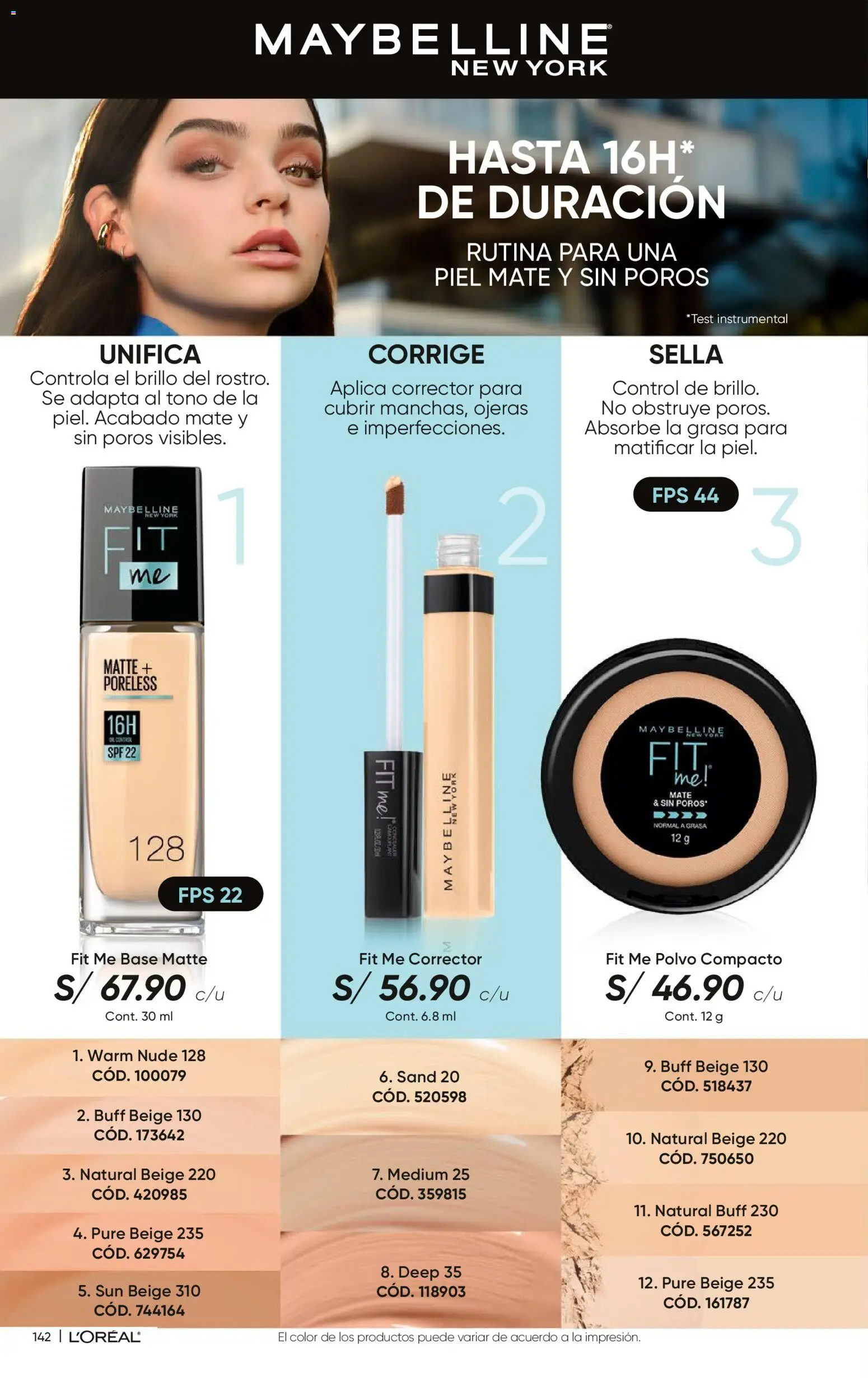 Catálogo Azzorti válido desde 26.01.2026 | Página: 143 | Productos: Corrector, Polvo