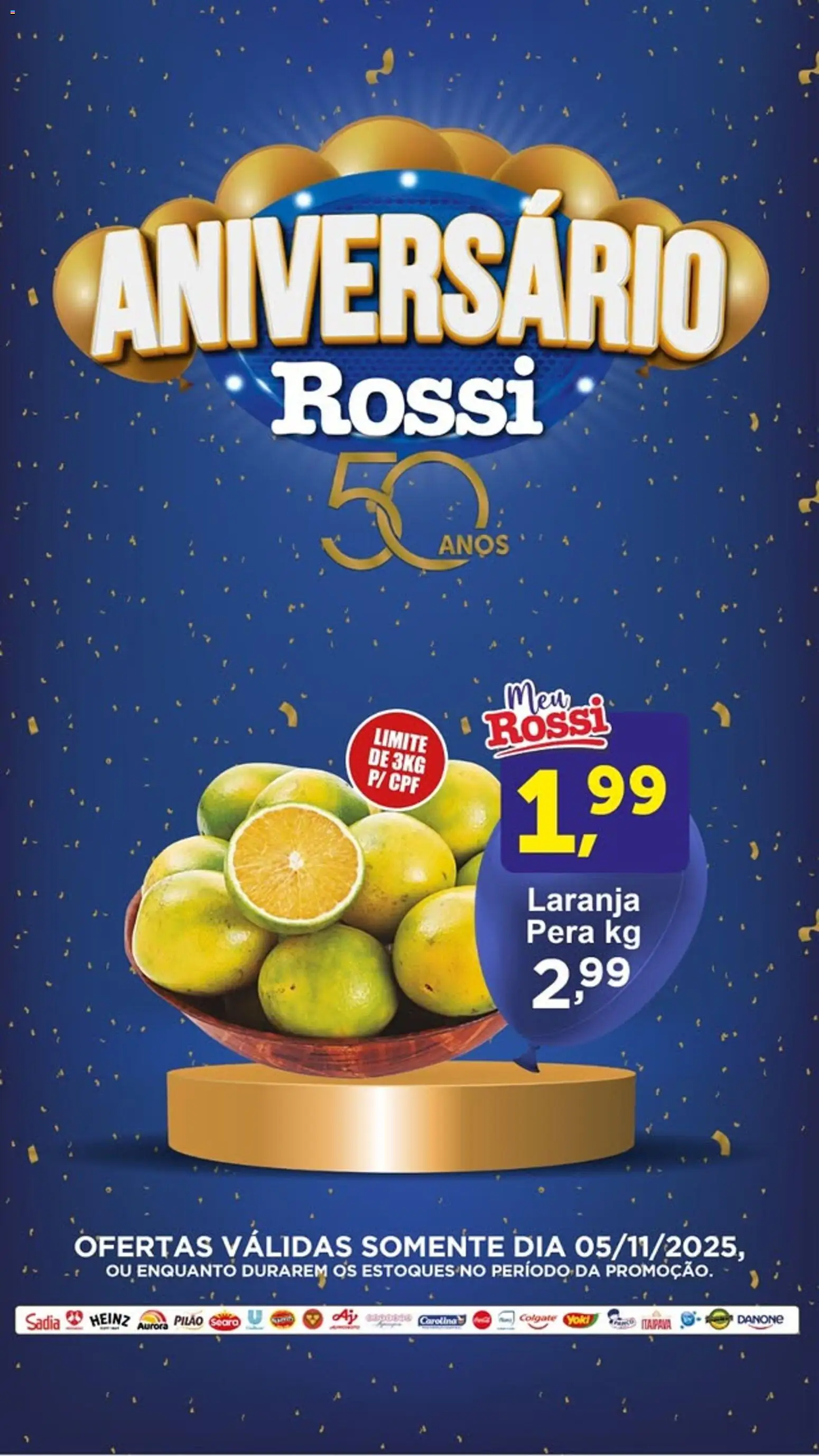 Rossi Supermercados Folheto - válido de 05.11.2025 | Página: 3 | Produtos: Pera