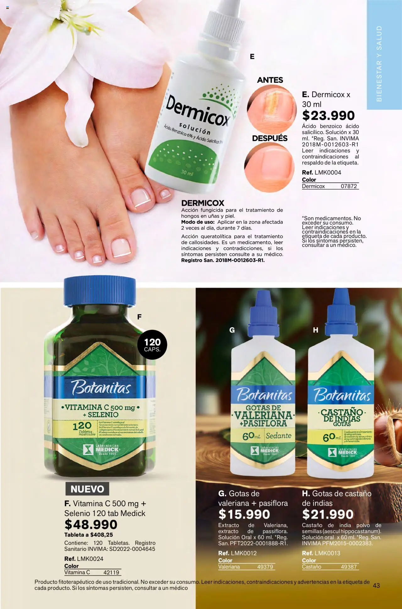 Leonisa revista - valida desde el 24.08.2025 | Página: 43 | Productos: Tableta, Hongos, Semillas, Polvo