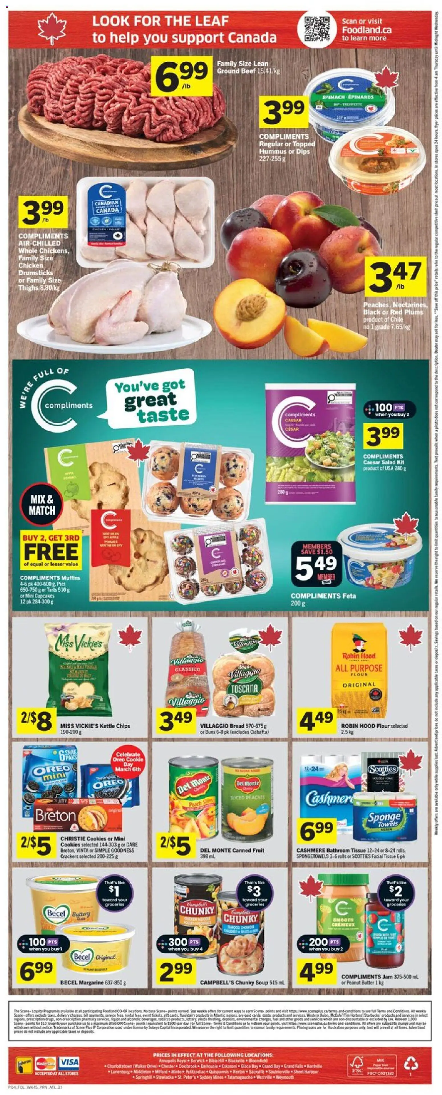 Foodland flyer valid from 05.03.2026 | Page: 2 | Products: Beef, Kettle, Butter, Chicken
