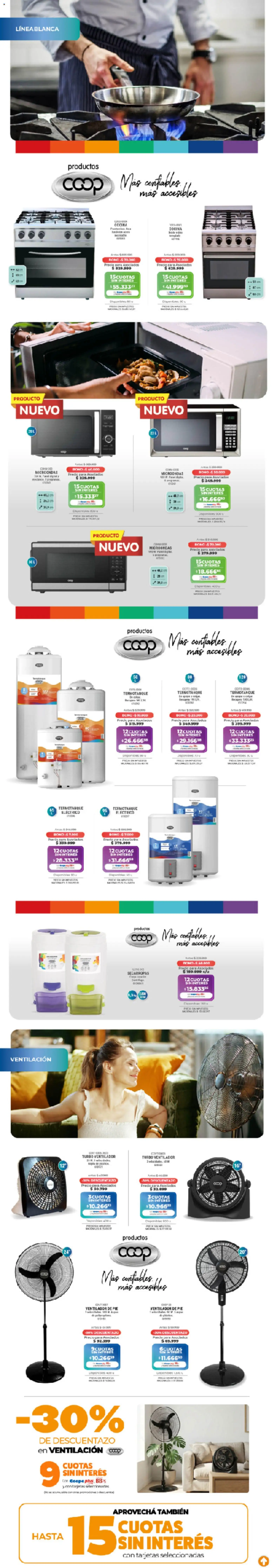 Cooperativa Obrera - Marcas Propias │ válido desde el 19.02.2026 | Página: 10 | Productos: Ventilador, Microondas, Termotanque