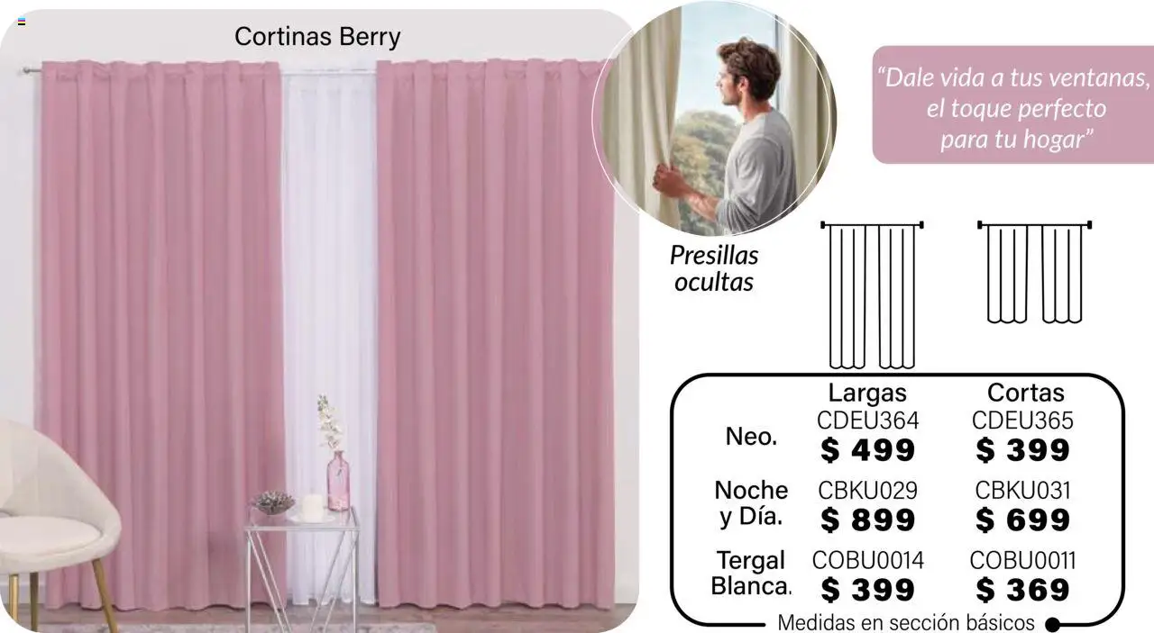 Nuevas ofertas de Colchas Concord válidas en toda la República Mexicana desde el 01.08.2025. ¡Encuentra las mejores ofertas en Colchas Concord - Catálogo! | Página: 615 | Productos: Cortinas