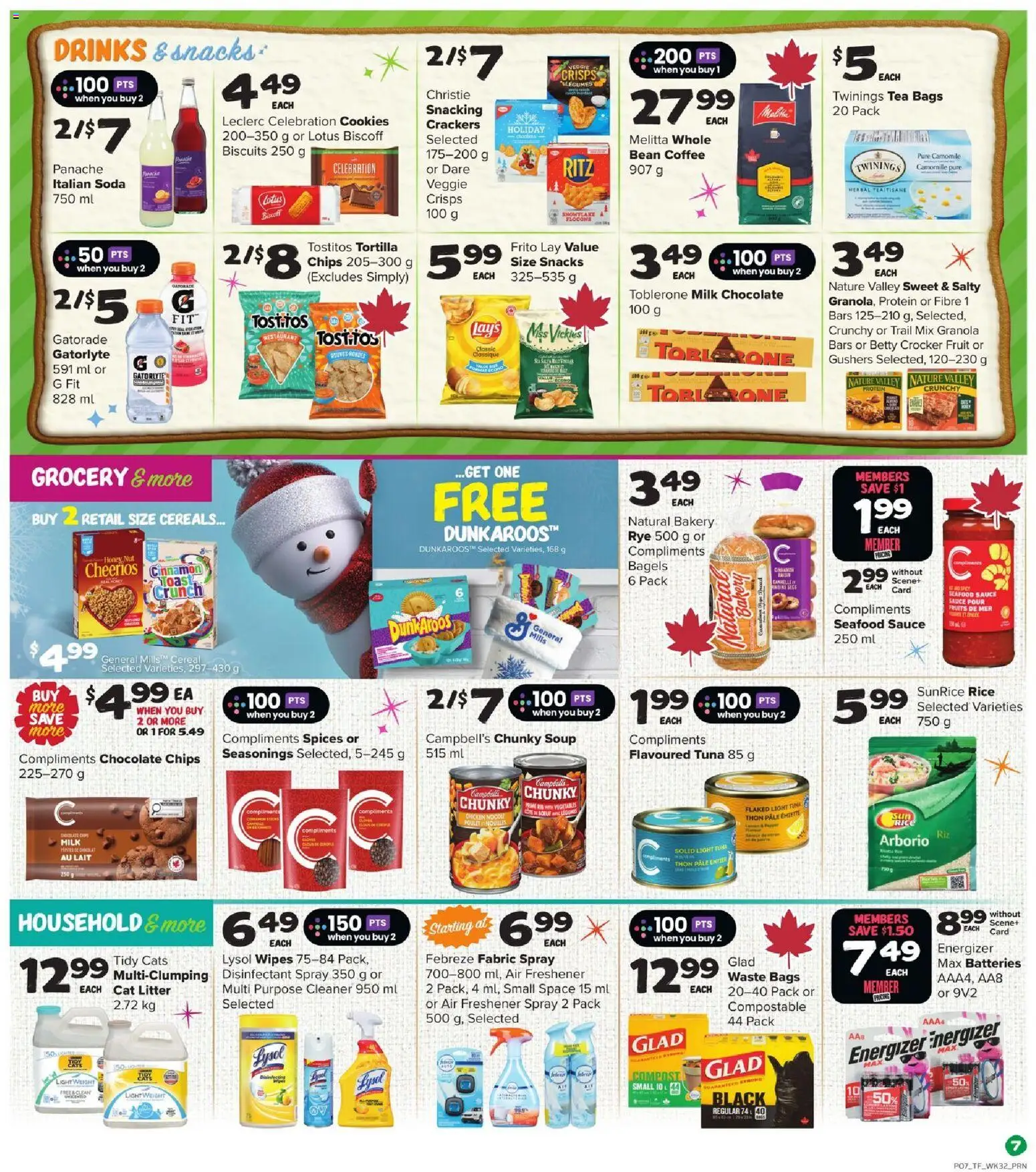 Thrifty Foods flyer valid from 04.12.2025 | Page: 8 | Products: Cookies, Bakery, Milk, Chocolate