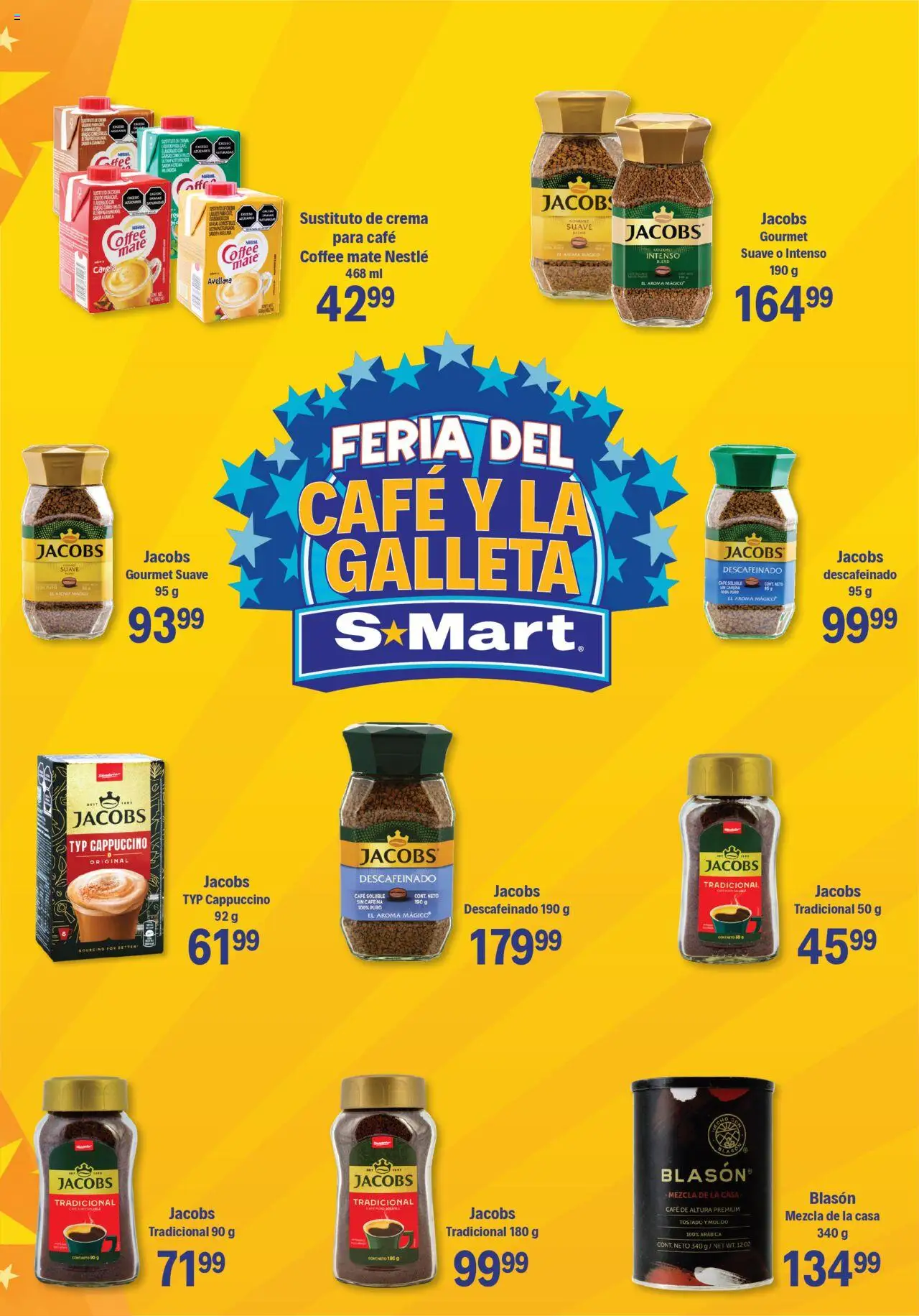 Nuevas ofertas de S-Mart válidas en toda la República Mexicana desde el 07.10.2025. ¡Encuentra las mejores ofertas en S-Mart - Folleto de Feria - Monterrey! | Página: 3 | Productos: Crema, Café, Mate