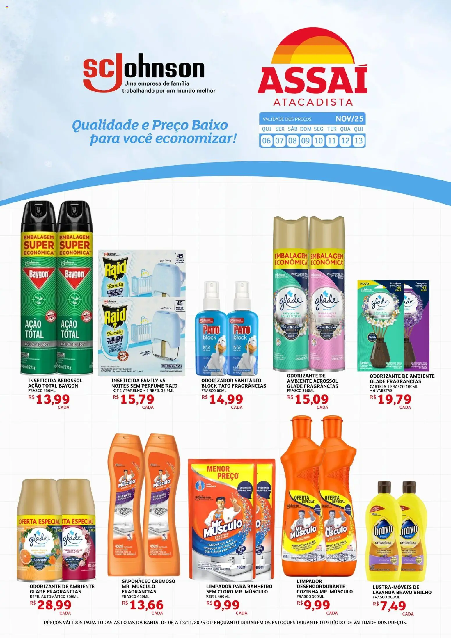 Assaí Atacadista Folheto - válido de 06.11.2025 | Página: 1 | Produtos: Perfume, Baixo, Saponáceo, Água sanitária
