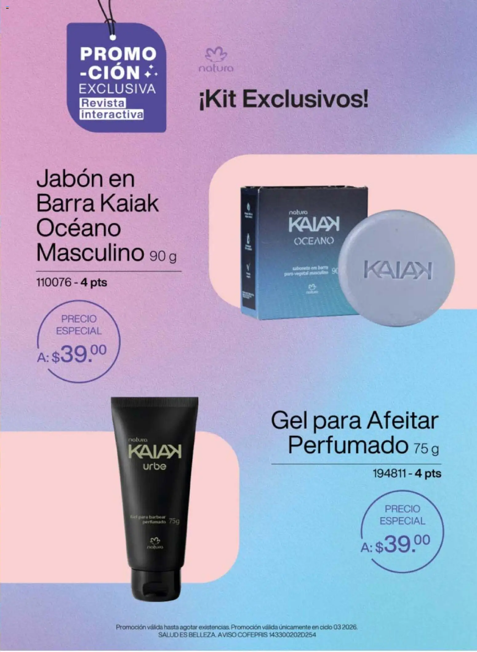 Nuevas ofertas de Natura válidas en toda la República Mexicana desde el 30.01.2026. ¡Encuentra las mejores ofertas en Natura campaña 3 2026! | Página: 7 | Productos: Barra, Jabón