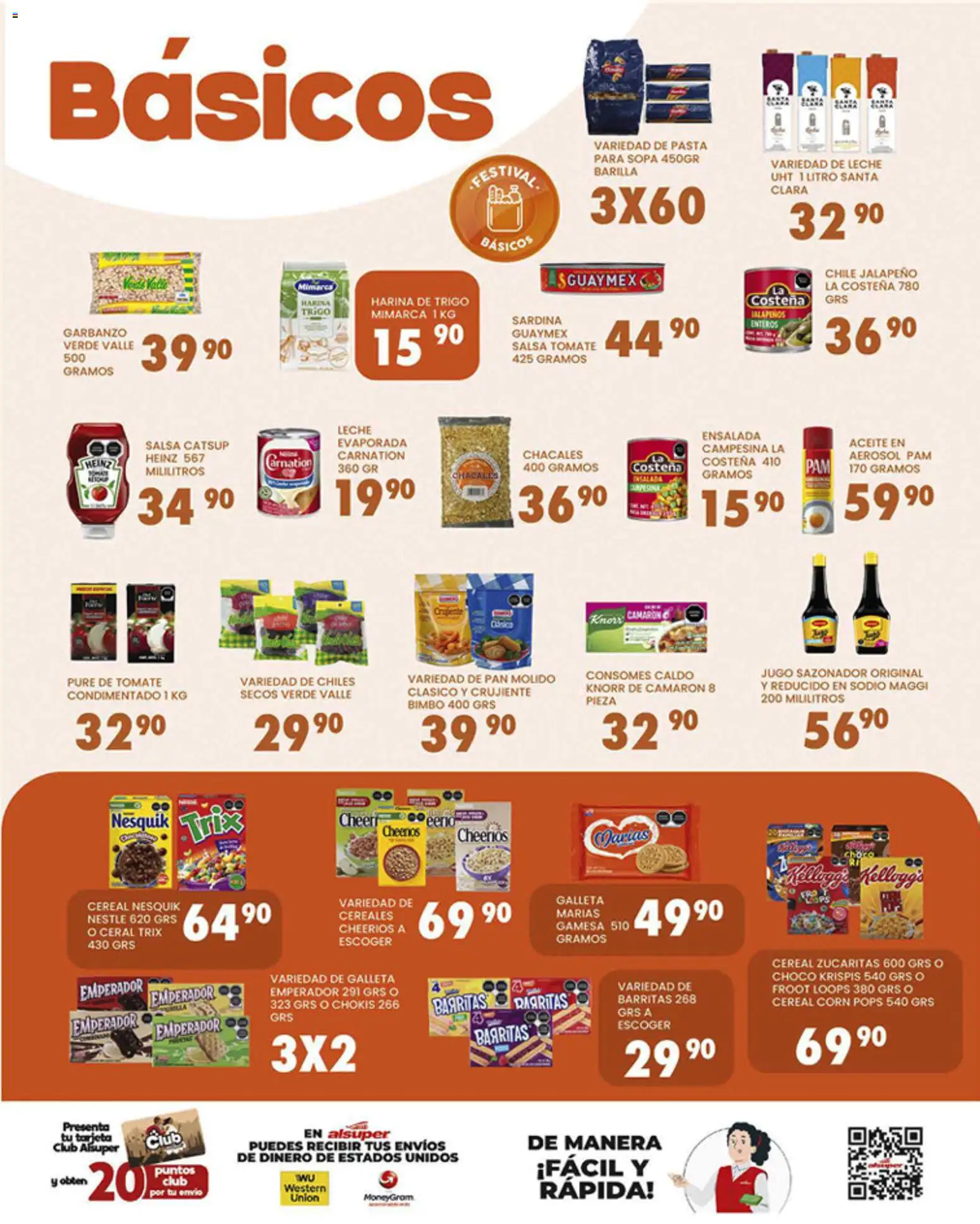 Nuevas ofertas de Alsuper válidas en toda la República Mexicana desde el 03.04.2026. ¡Encuentra las mejores ofertas en Alsuper folleto! | Página: 3 | Productos: Harina, Pan molido, Pan, Pure de Tomate