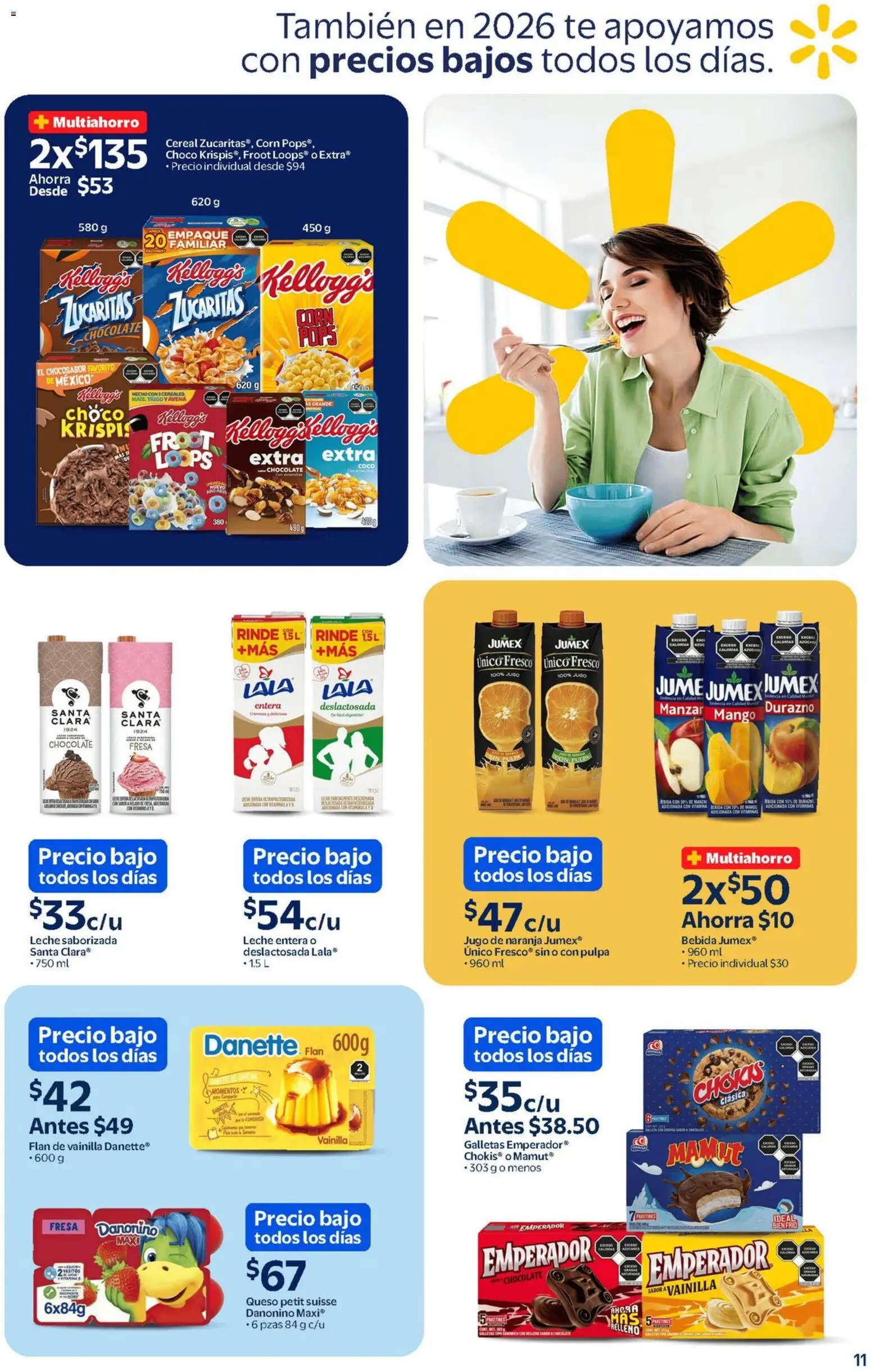 Nuevas ofertas de Walmart válidas en toda la República Mexicana desde el 13.02.2026. ¡Encuentra las mejores ofertas en Walmart catálogo Un mar de sabores a precios bajos! | Página: 5 | Productos: Chocolate, Galletas, Helado, Té