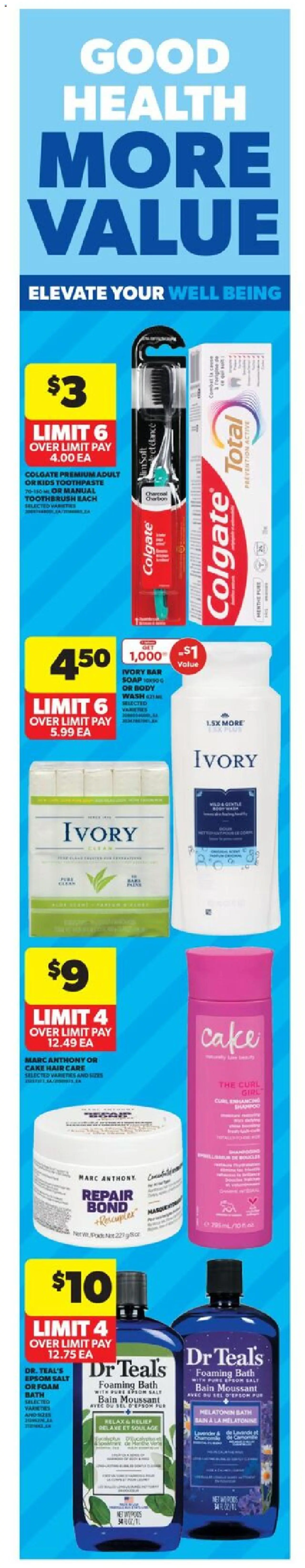 Real Canadian Superstore flyer valid from 16.10.2025 | Page: 4 | Products: Soap, Toothpaste, Bath