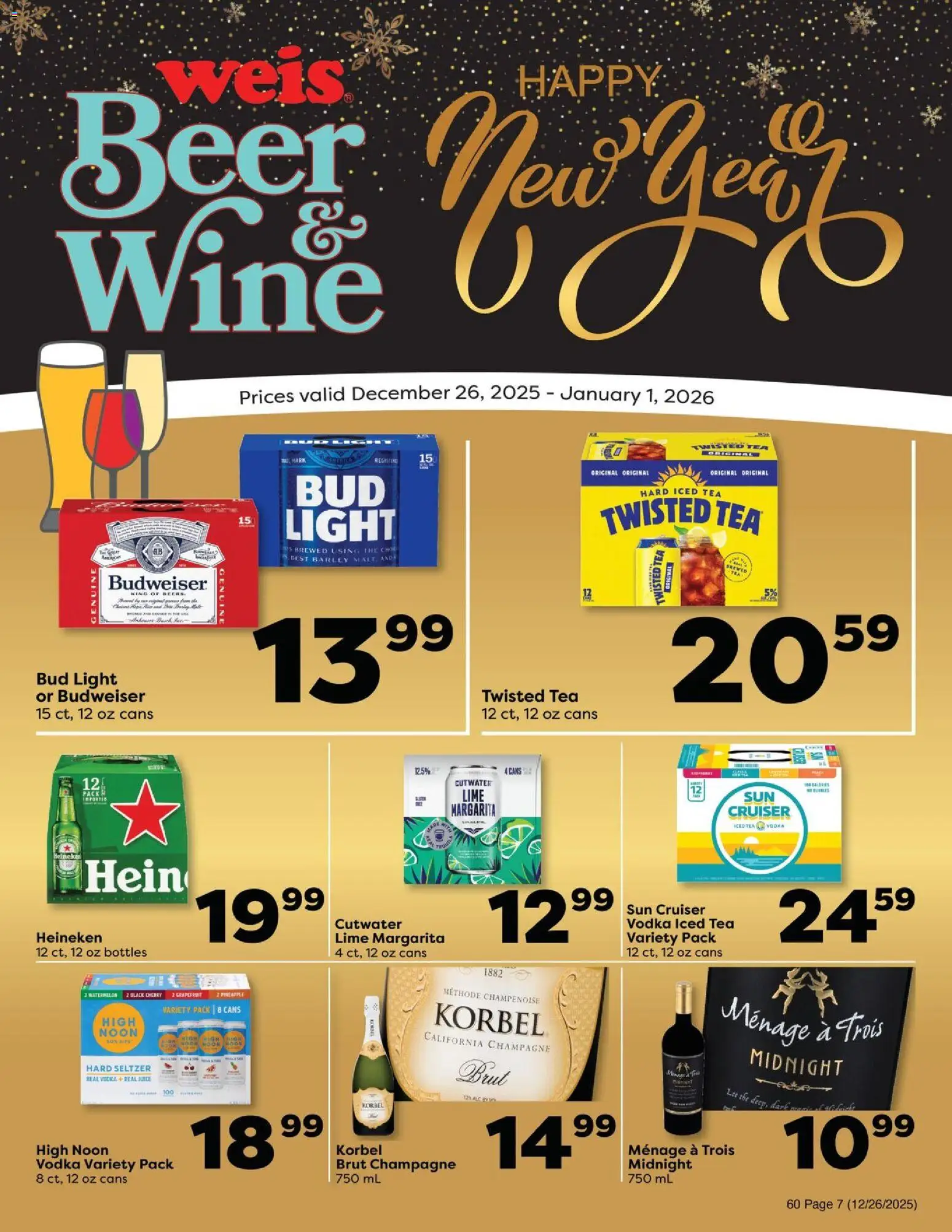 Weis Weekly Circular - PA - valid from 26.12.2025 | Page: 6 | Products: Wine, Beer, Tea, Lime