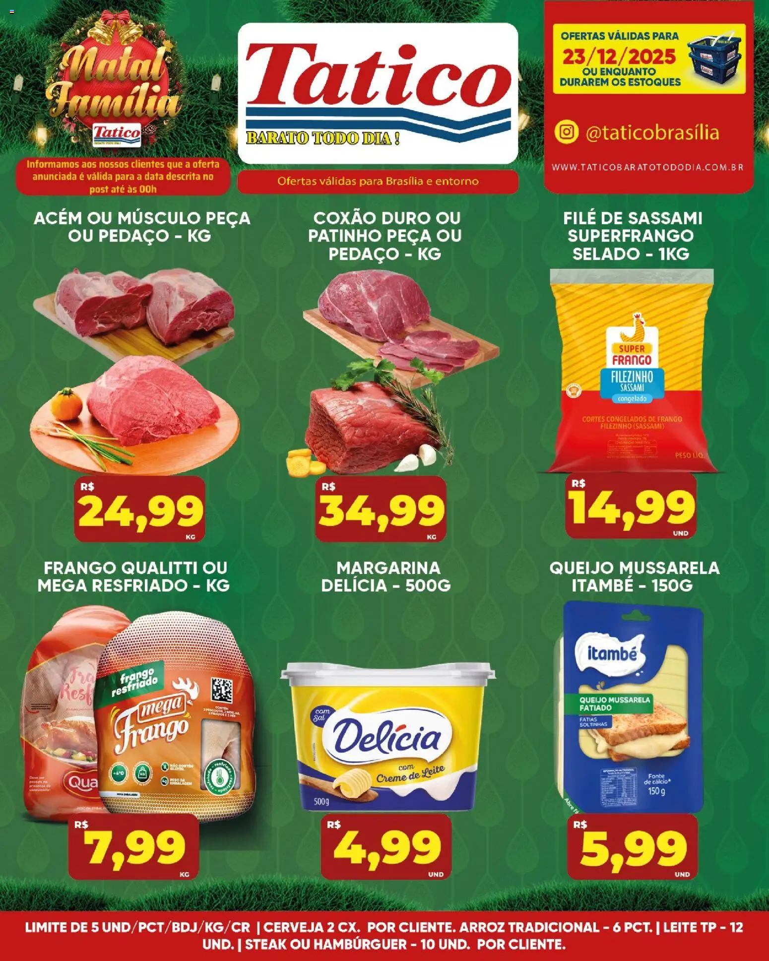 Tatico Folheto - válido de 23.12.2025 | Página: 7 | Produtos: Cálcio, Creme, Creme de leite, Mussarela