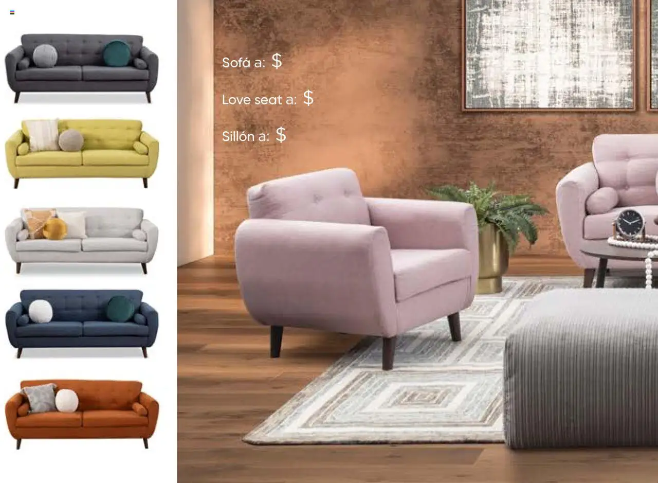 Nuevas ofertas de Muebles Dico válidas en toda la República Mexicana desde el 25.10.2024. ¡Encuentra las mejores ofertas en Muebles Dico catálogo Dico! | Página: 60 | Productos: Sofá, Sillón