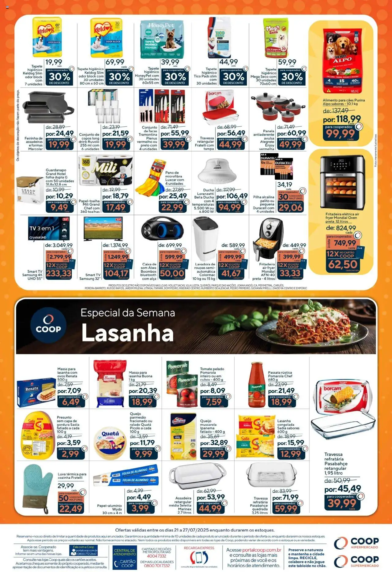 Coop Folheto - válido de 21.07.2025 | Página: 4 | Produtos: Travessa, Massa, Lasanha, Assadeira