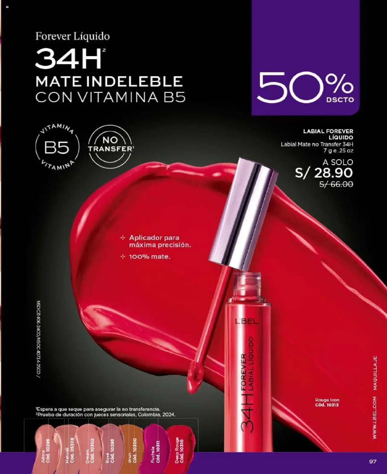 Catálogo L'Bel válido desde 24.10.2025 | Página: 97 | Productos: Maquillaje