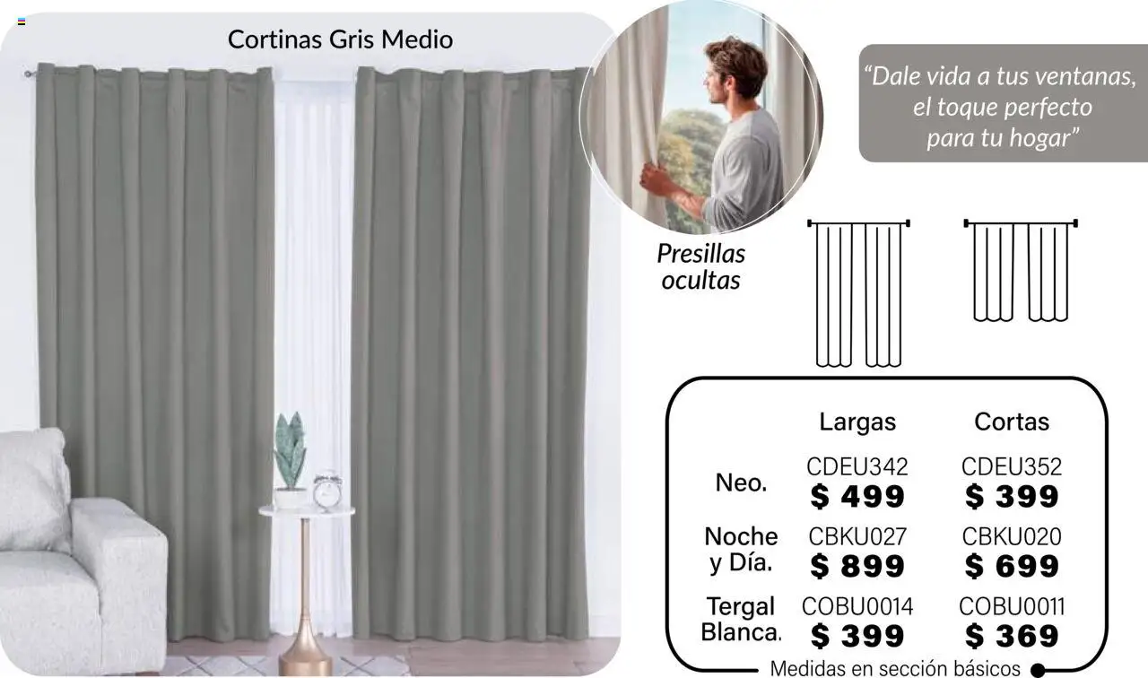 Nuevas ofertas de Colchas Concord válidas en toda la República Mexicana desde el 01.08.2025. ¡Encuentra las mejores ofertas en Colchas Concord - Catálogo! | Página: 153 | Productos: Cortinas