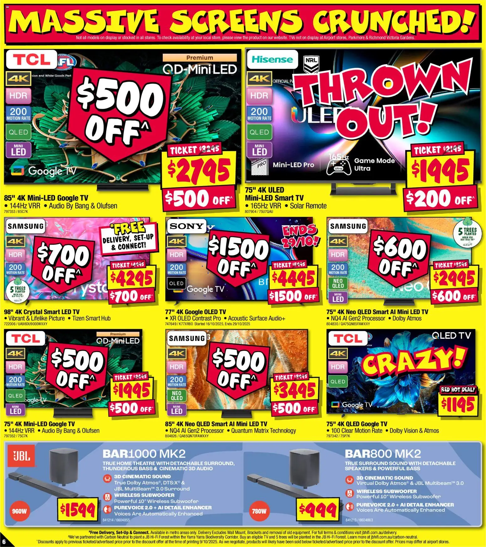 JB Hi-Fi catalogue - valid from 23.10.2025 | Page: 6 | Products: Plant, Audio, Game, Smart tv