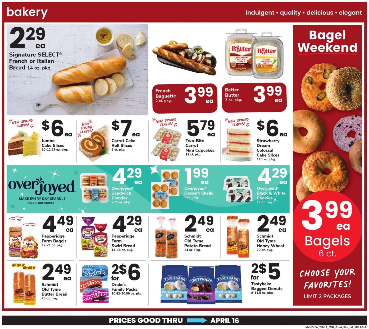 Acme Big Book of Savings - valid from 20.03.2026 | Page: 3 | Products: Bread, Cookies, Sugar, Garlic