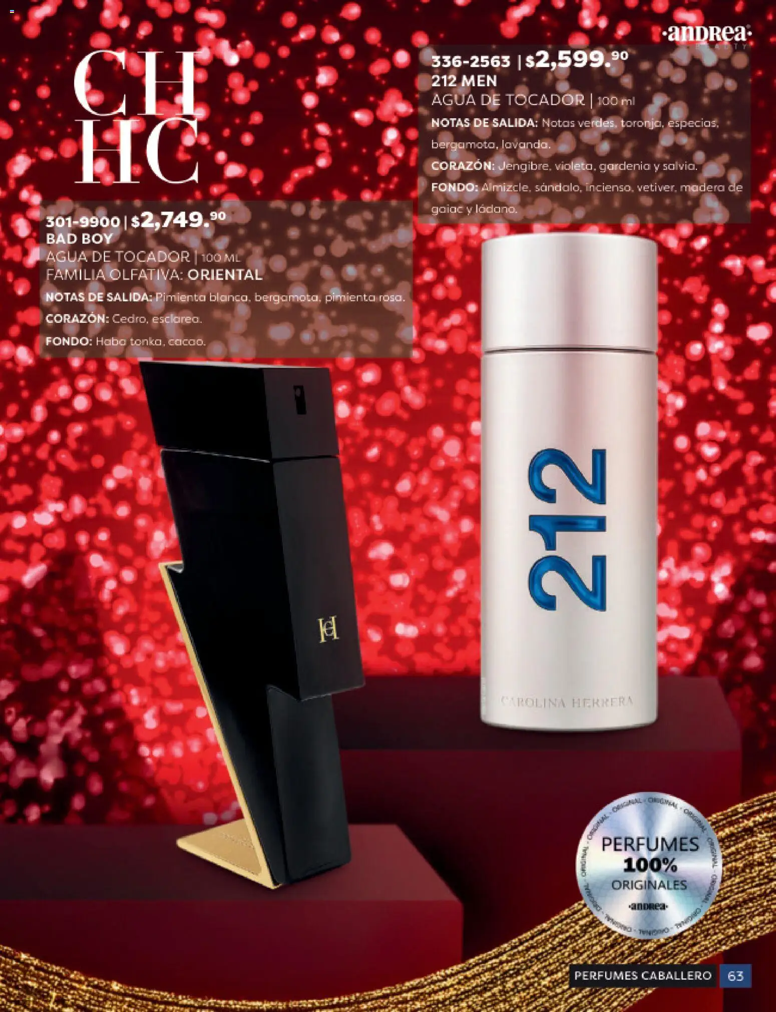 Nuevas ofertas de Andrea válidas en toda la República Mexicana desde el 31.10.2025. ¡Encuentra las mejores ofertas en Andrea catálogo Beauty! | Página: 63 | Productos: Pimienta, Agua