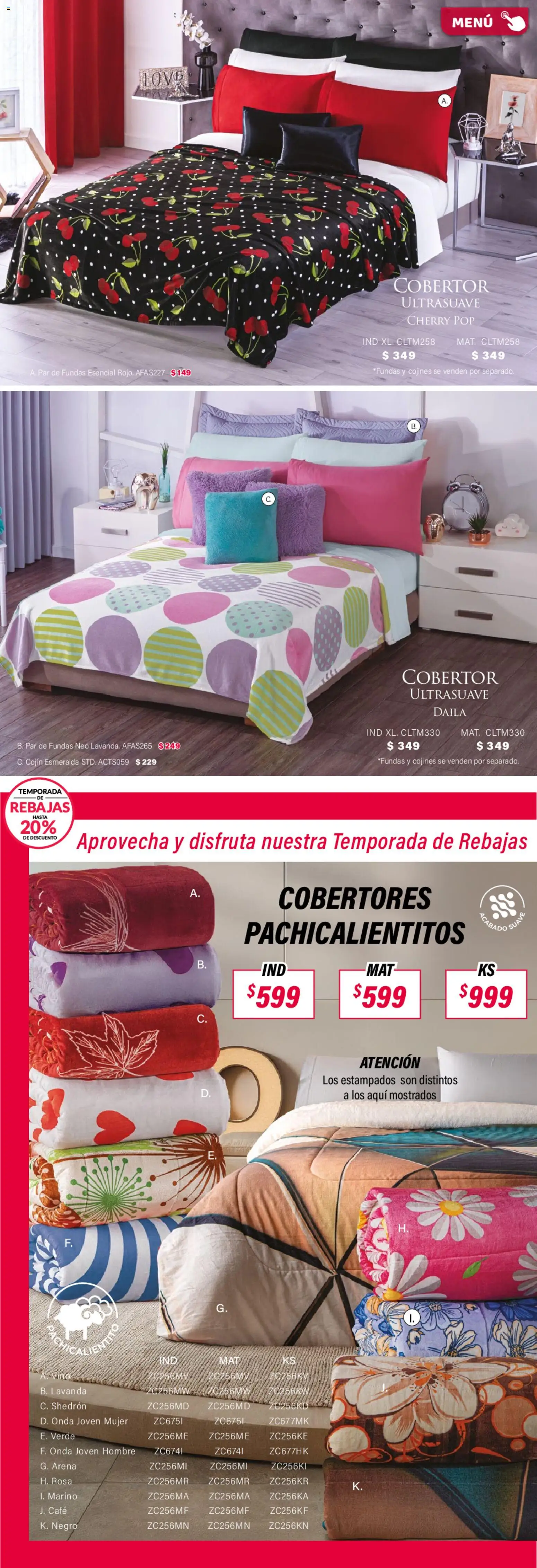 Nuevas ofertas de Colchas Concord válidas en toda la República Mexicana desde el 01.02.2026. ¡Encuentra las mejores ofertas en Colchas Concord catálogo! | Página: 197 | Productos: Cobertor, Café