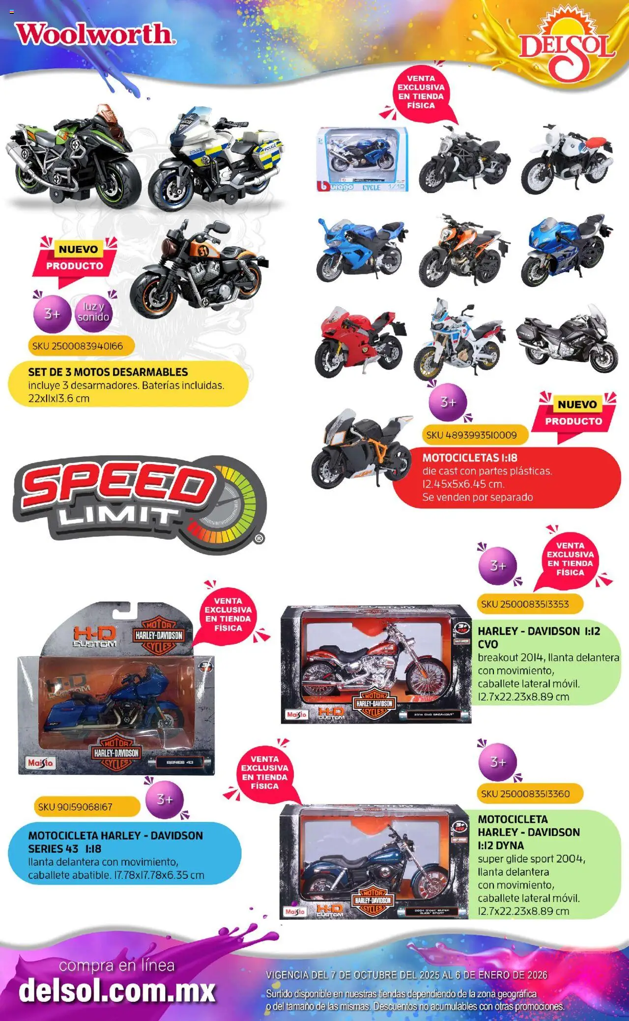 Nuevas ofertas de Del Sol y Woolworth válidas en toda la República Mexicana desde el 07.10.2025. ¡Encuentra las mejores ofertas en Del Sol y Woolworth - Catálogo Castillo Del Juguete! | Página: 166