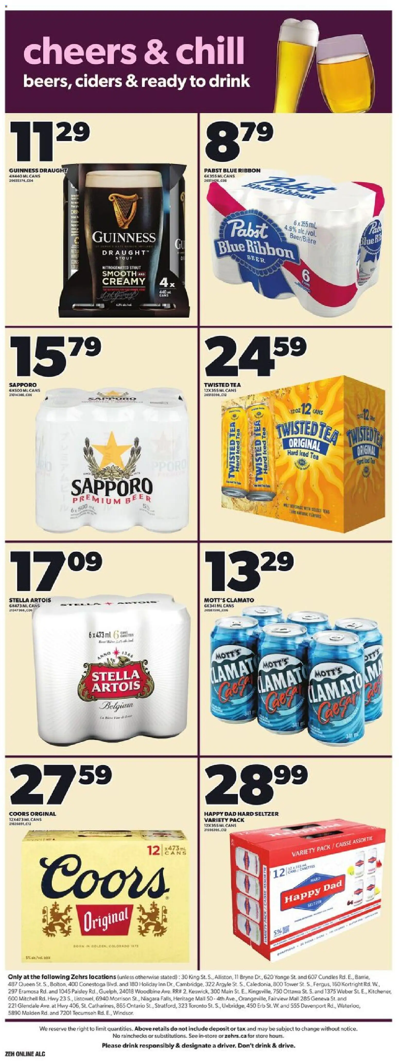Zehrs flyer valid from 20.11.2025 | Page: 17 | Products: Tea, Beer