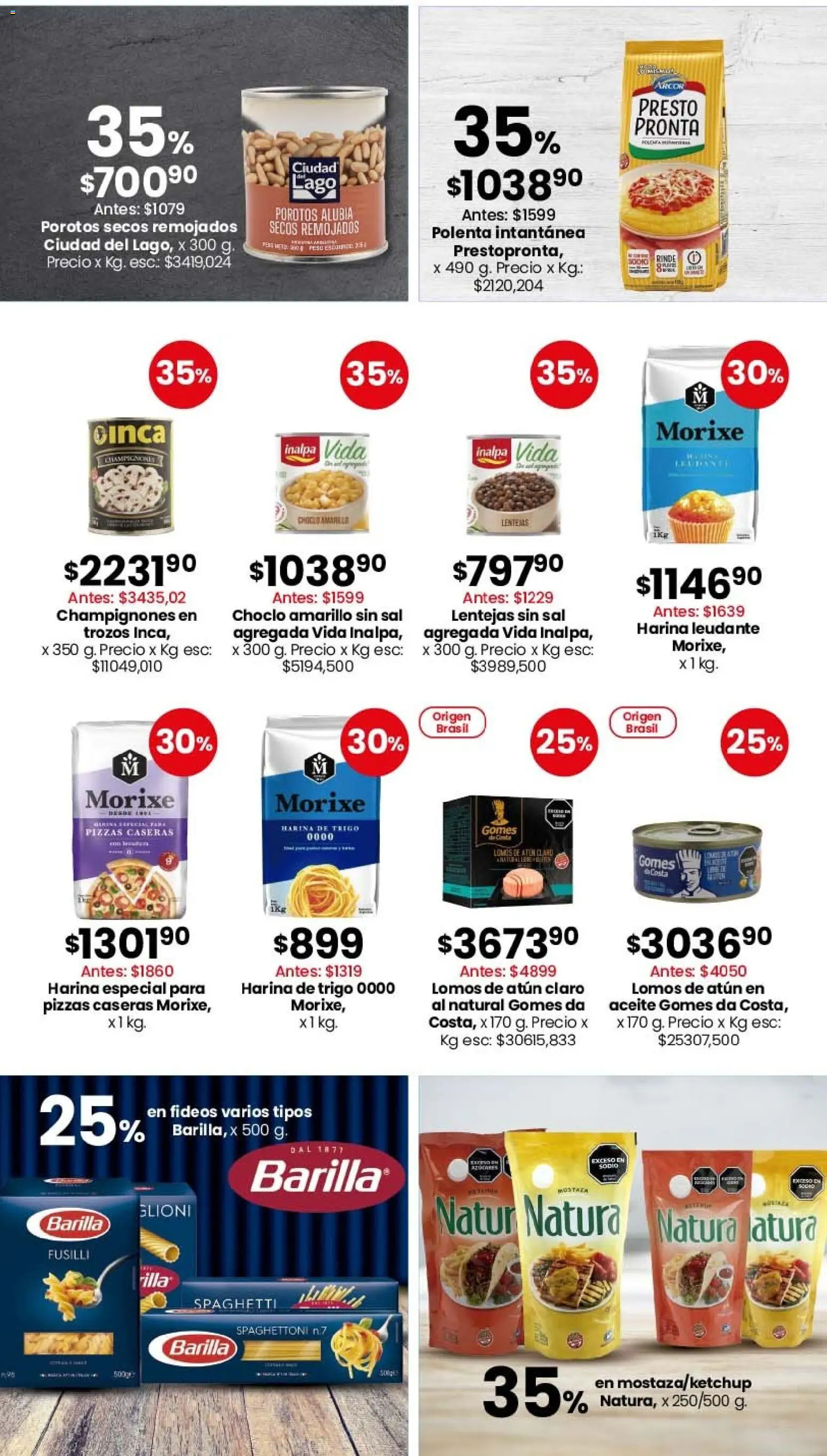 Coto - OfertasALMACÉN Y BEBIDAS │ válido desde el 16.03.2026 | Página: 3 | Productos: Harina, Lentejas, Sal, Atún