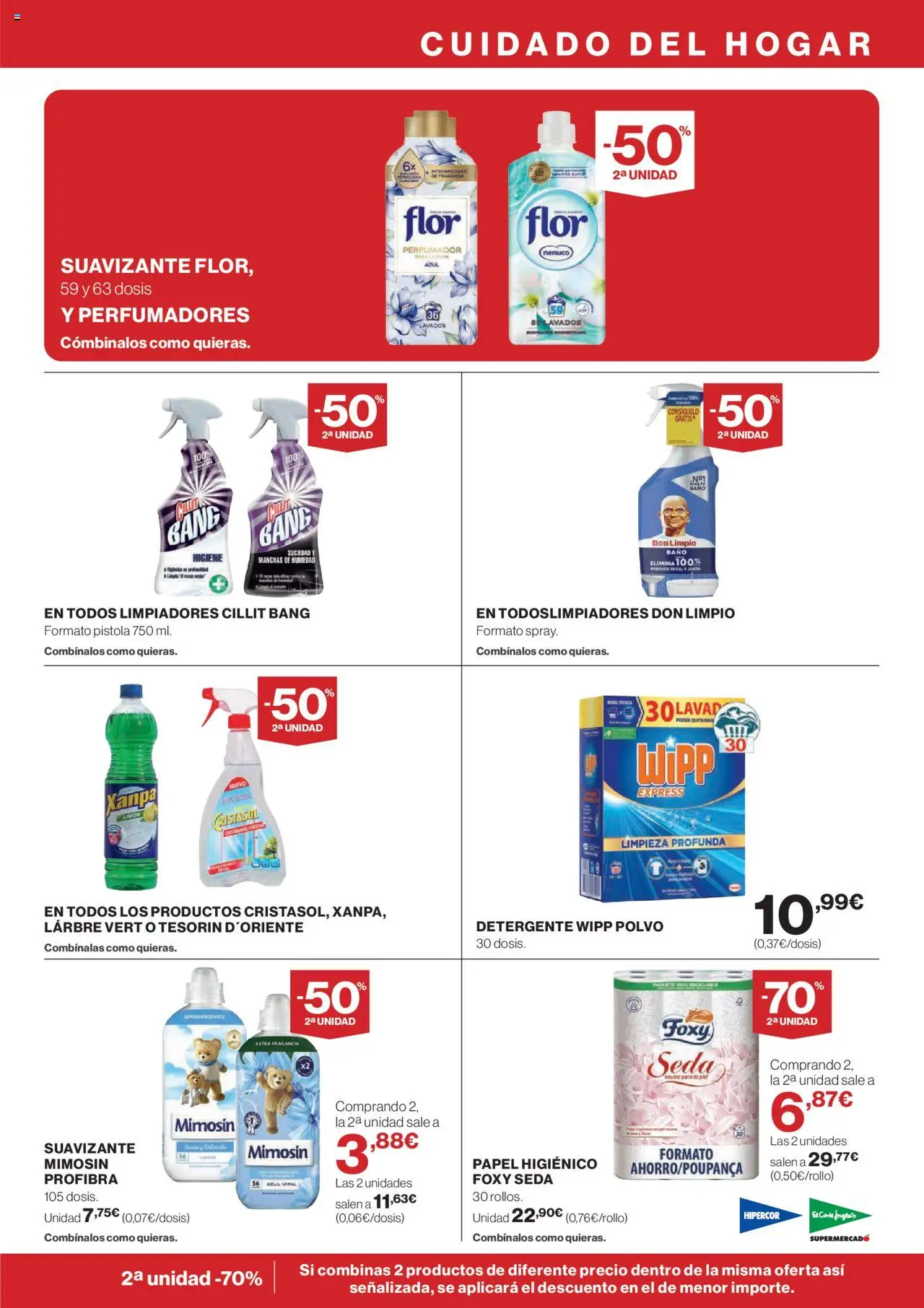 Nuevas ofertas de El Corte Inglés válidas en toda la República Mexicana desde el 14.08.2025. ¡Encuentra las mejores ofertas en El Corte Inglés - Catálogo Nuestros Mejores Precios! | Página: 23 | Productos: Detergente, Suavizante, Papel higiénico, Polvo