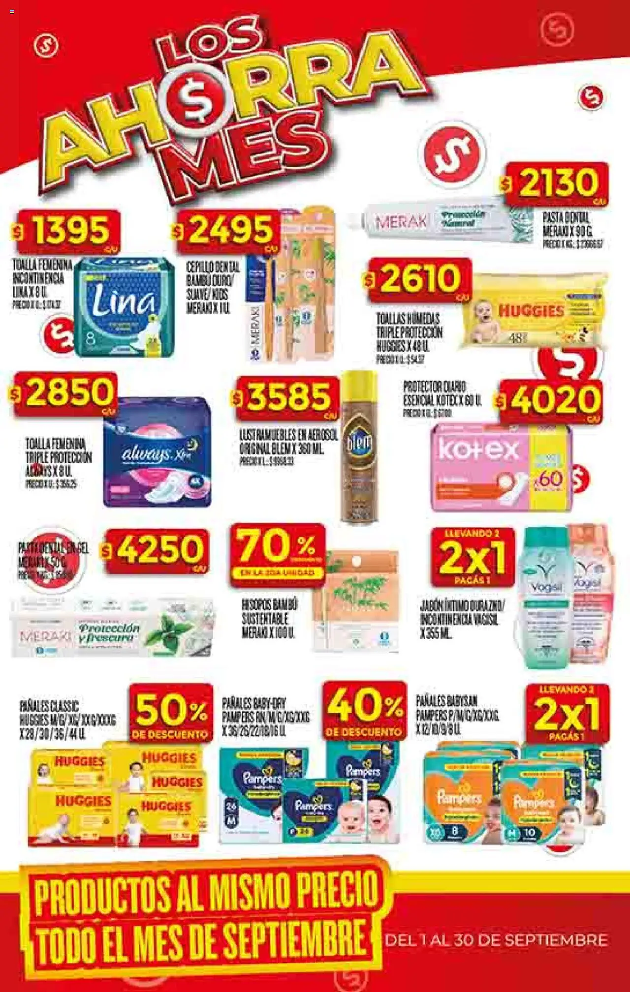Dia - Ofertas - Salta y Jujuy │ válido desde el 10.09.2025 | Página: 36 | Productos: Toalla, Lustramuebles, Cepillo, Pañales