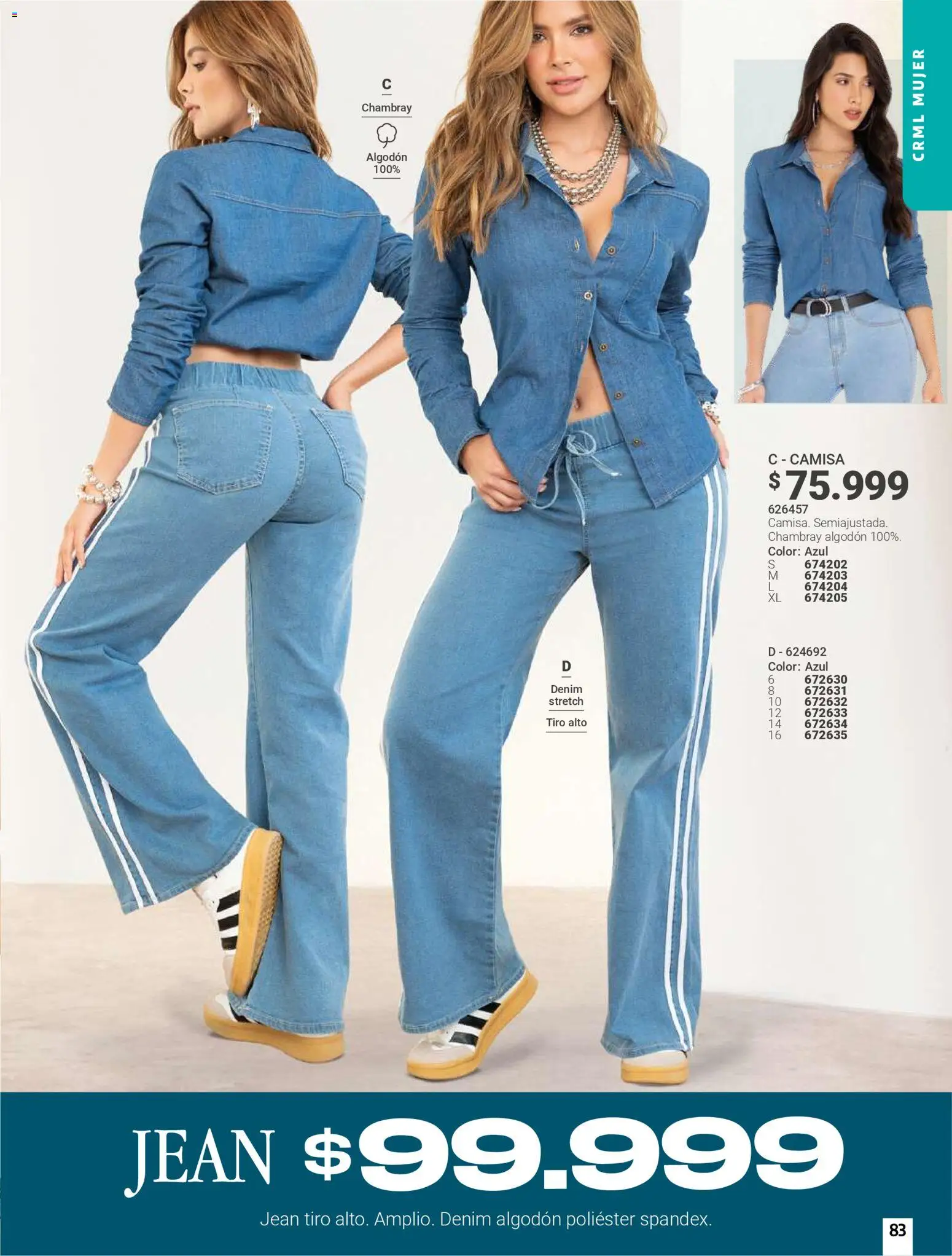 Carmel revista - valida desde el 01.06.2026 | Página: 83 | Productos: Algodón, Jean, Camisa