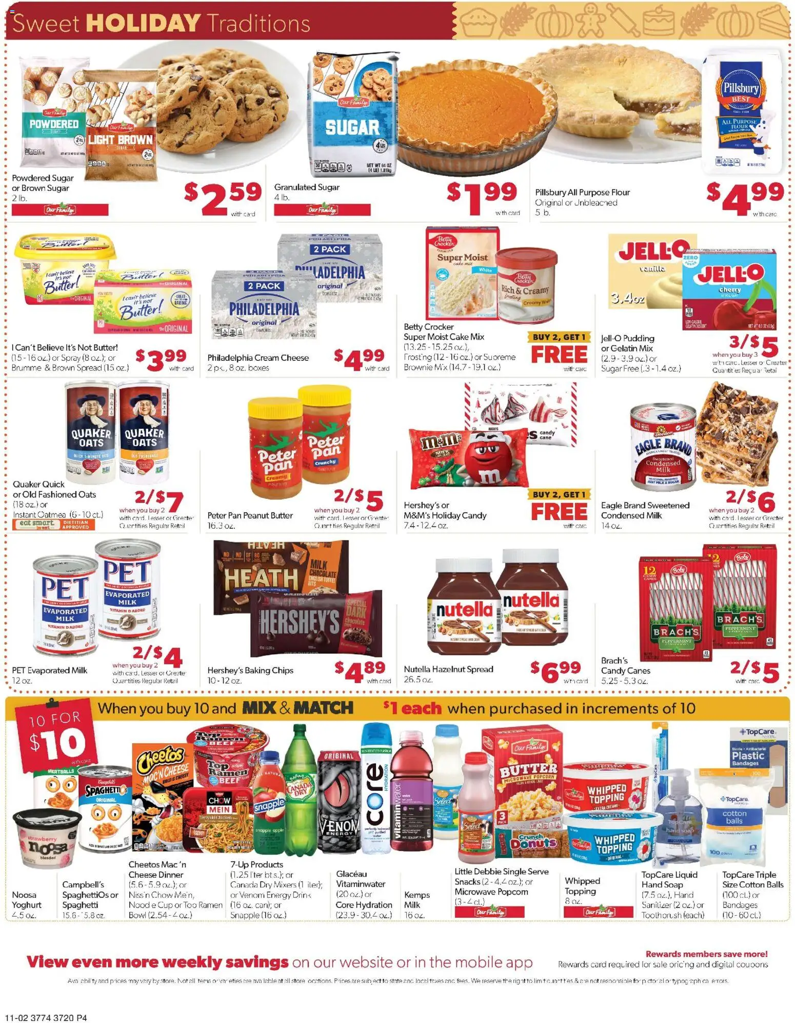 Family Fare Weekly Ad - MI - valid from 02.11.2025 | Page: 4 | Products: Butter, Chocolate, Date, Phone