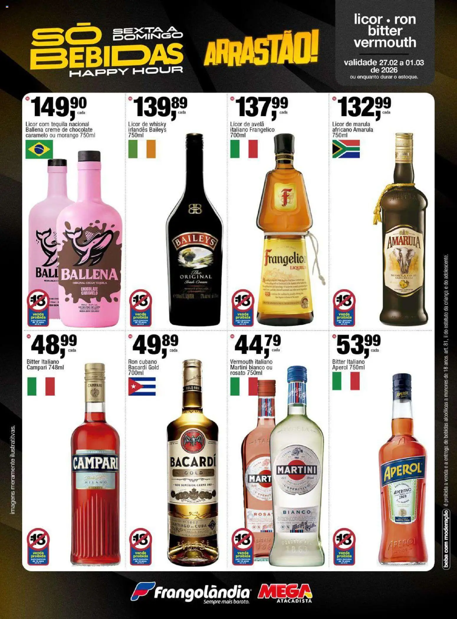 Frangolândia Folheto - válido de 27.02.2026 | Página: 5 | Produtos: Tequila, Cuba, Campari, Avelã