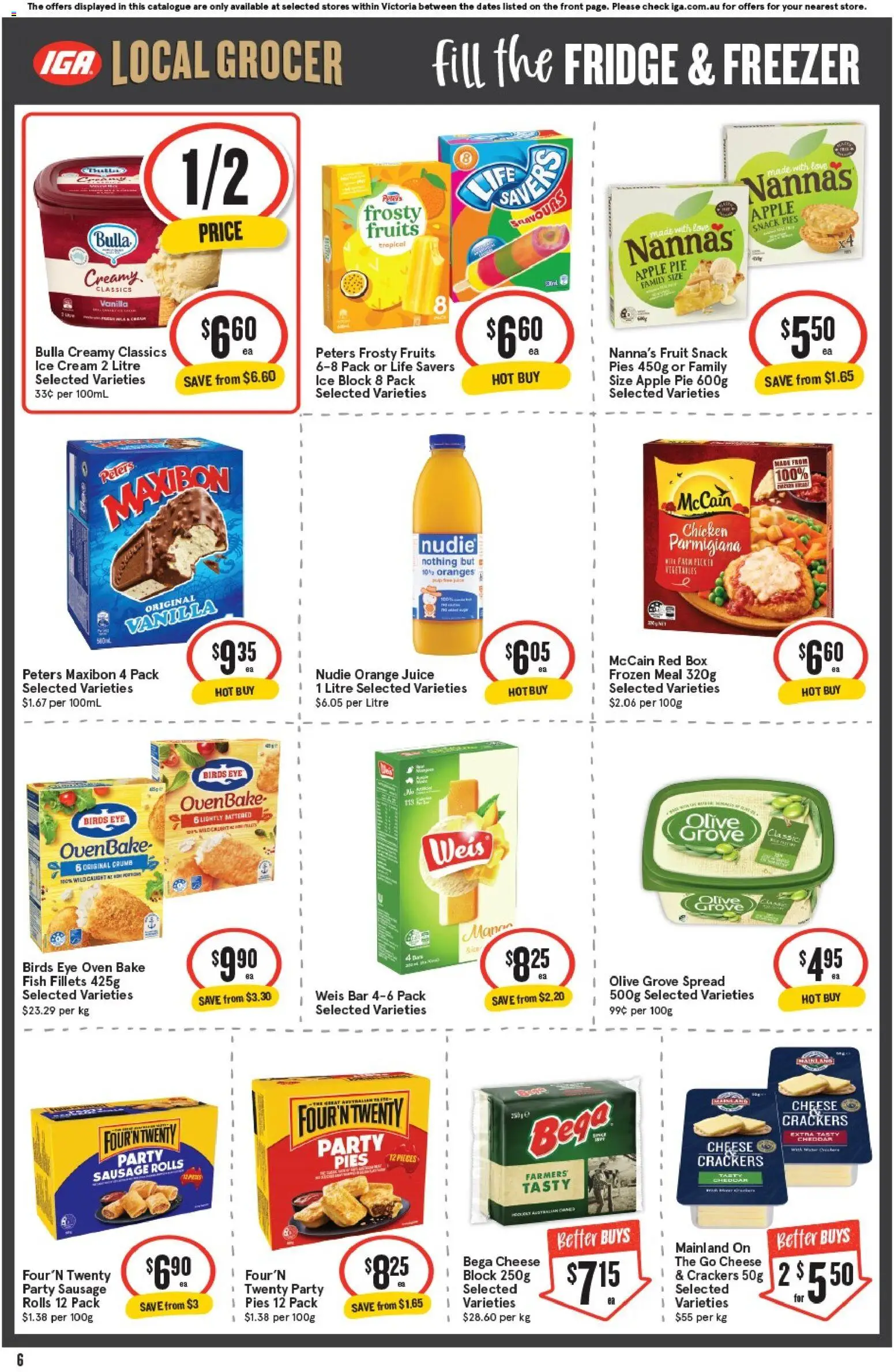 IGA catalogue - valid from 07.01.2026 | Page: 6 | Products: Milk, Chocolate, Honey, Pepsi