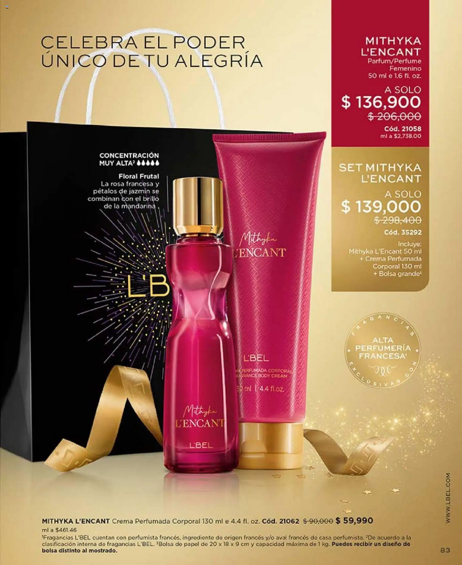 L'Bel revista - valida desde el 01.01.2026 | Página: 83 | Productos: Crema, Bolsa, Body, Brillo