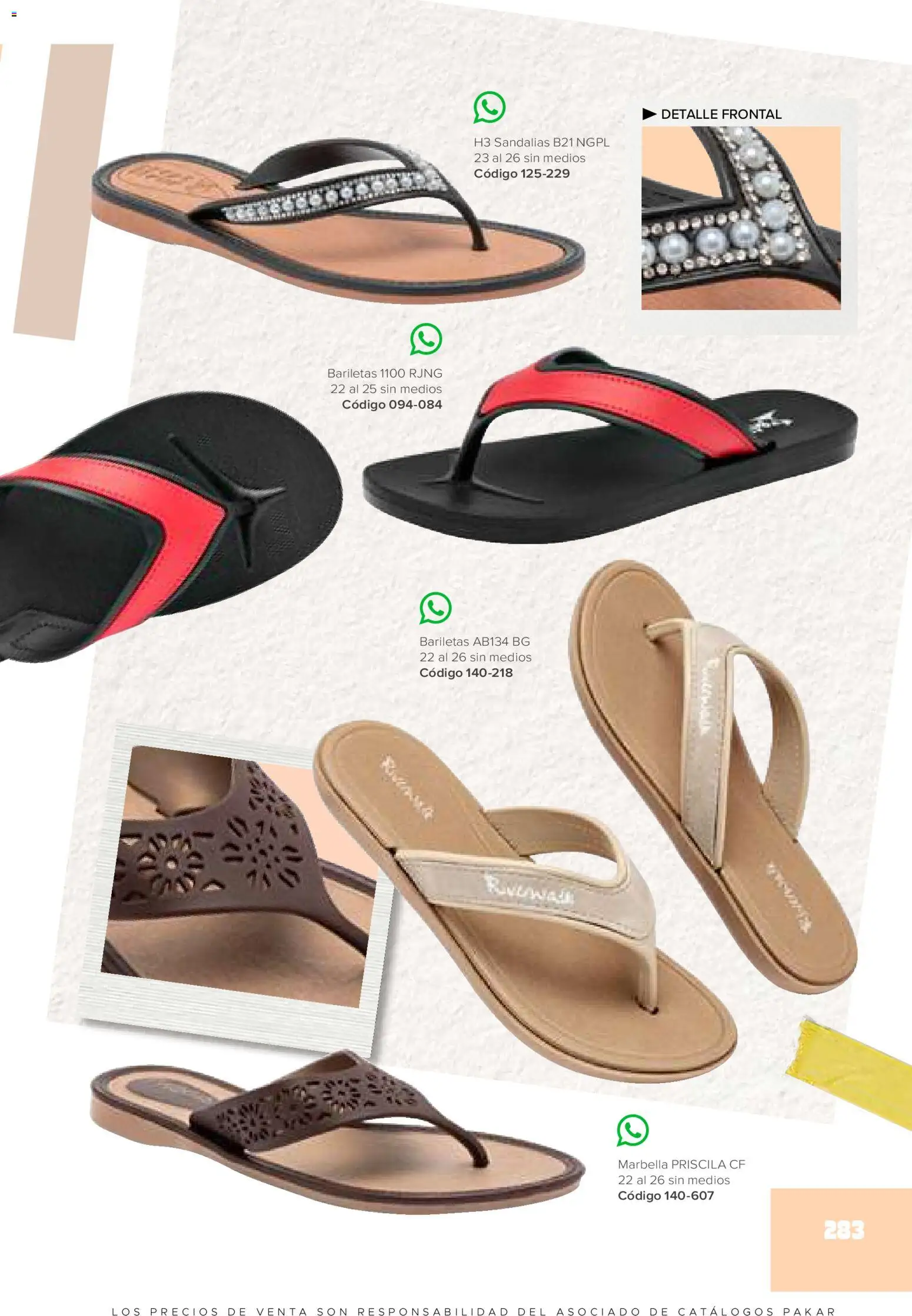 Nuevas ofertas de SC Pakar válidas en toda la República Mexicana desde el 30.01.2026. ¡Encuentra las mejores ofertas en SC Pakar catálogo Primavera / Verano! | Página: 283 | Productos: Sandalias