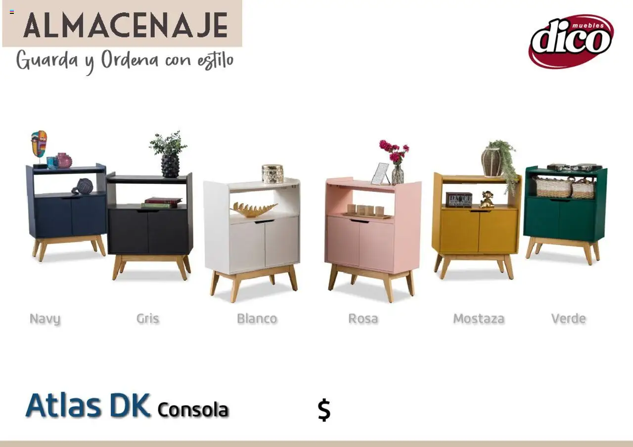 Nuevas ofertas de Muebles Dico válidas en toda la República Mexicana desde el 12.02.2025. ¡Encuentra las mejores ofertas en Muebles Dico catálogo Almacenaje! | Página: 75 | Productos: Mostaza