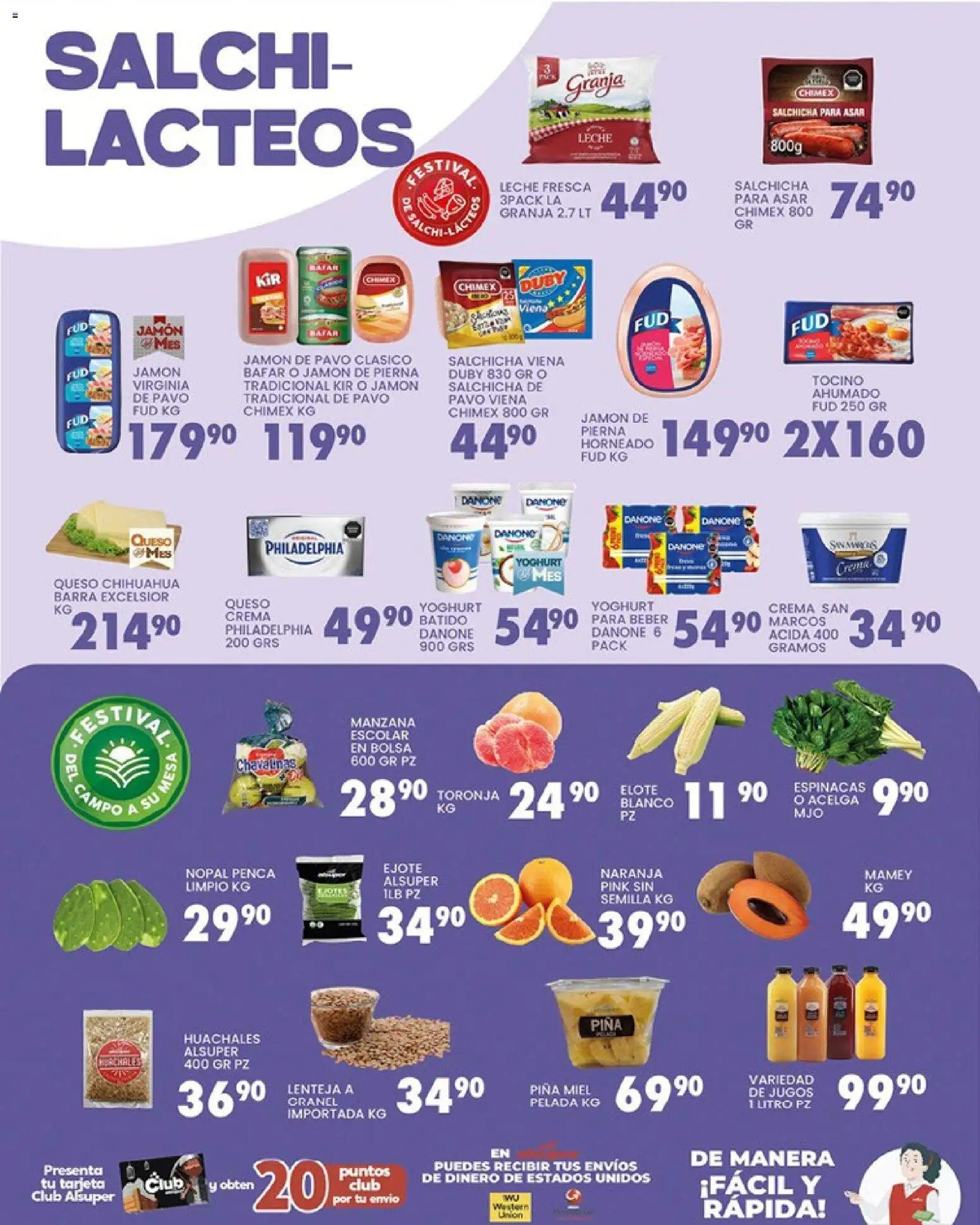 Nuevas ofertas de Alsuper válidas en toda la República Mexicana desde el 20.03.2026. ¡Encuentra las mejores ofertas en Alsuper folleto Calera! | Página: 3 | Productos: Crema, Bolsa, Toronja, Piña