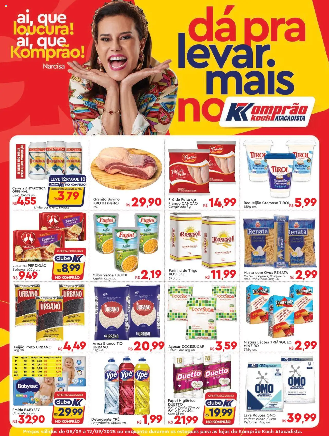 Komprao Atacadista Folheto - válido de 08.09.2025 | Página: 1 | Produtos: Perfume, Roupas, Papel higiênico