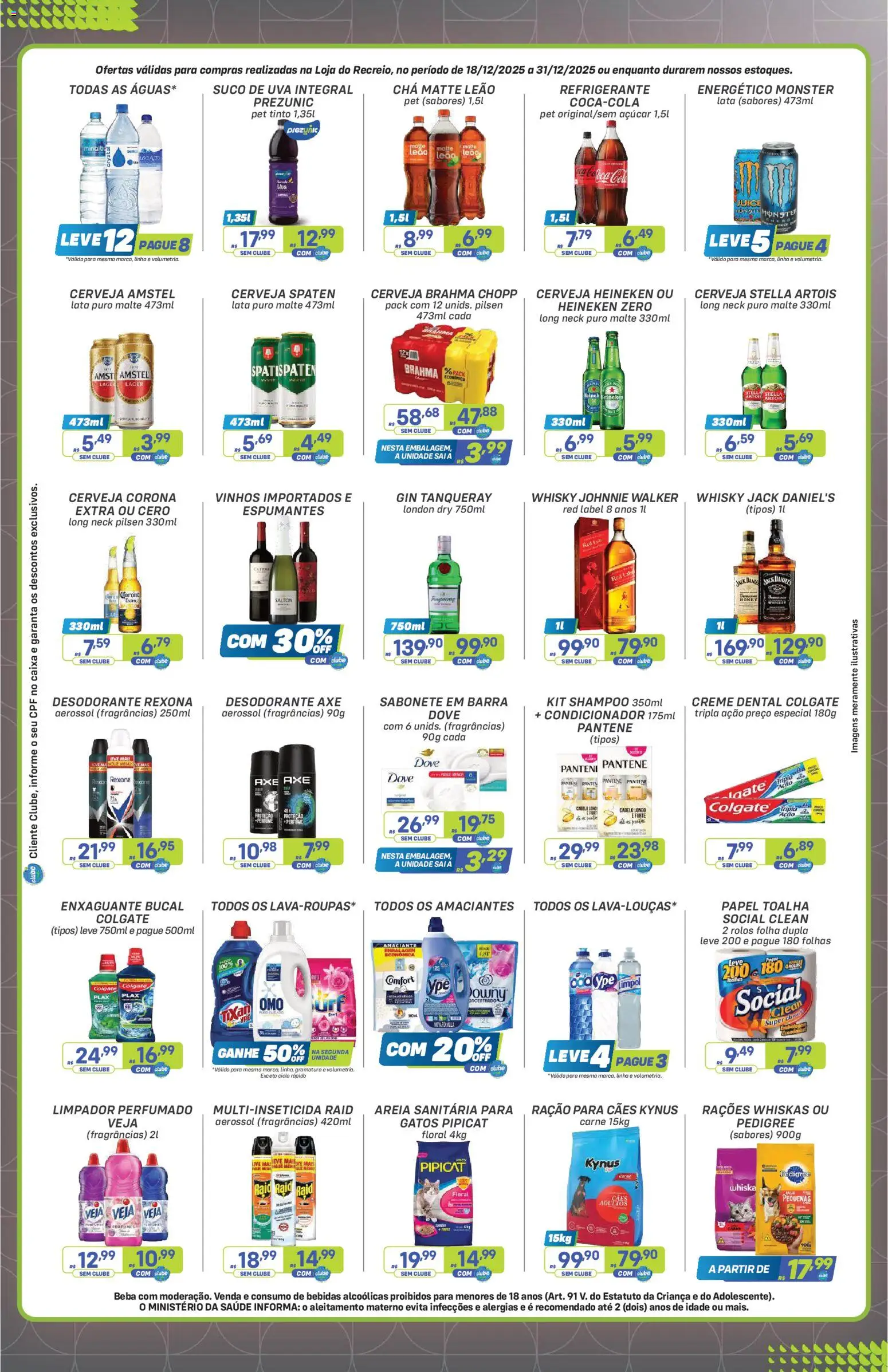 Prezunic Folheto - válido de 18.12.2025 | Página: 4 | Produtos: Perfume, Areia, Whisky, Creme dental