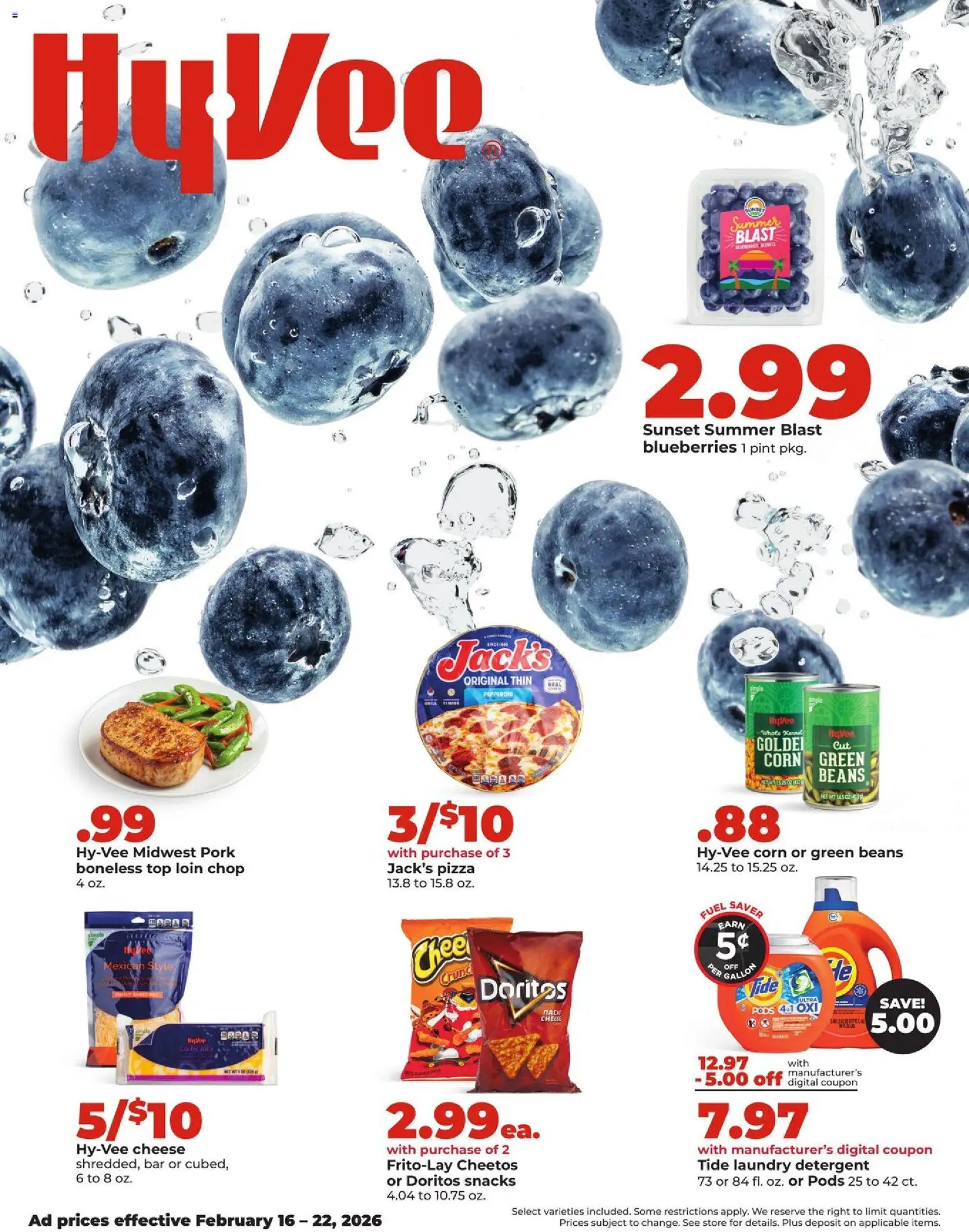 HyVee Weekly Ad - valid from 16.02.2026 | Page: 1