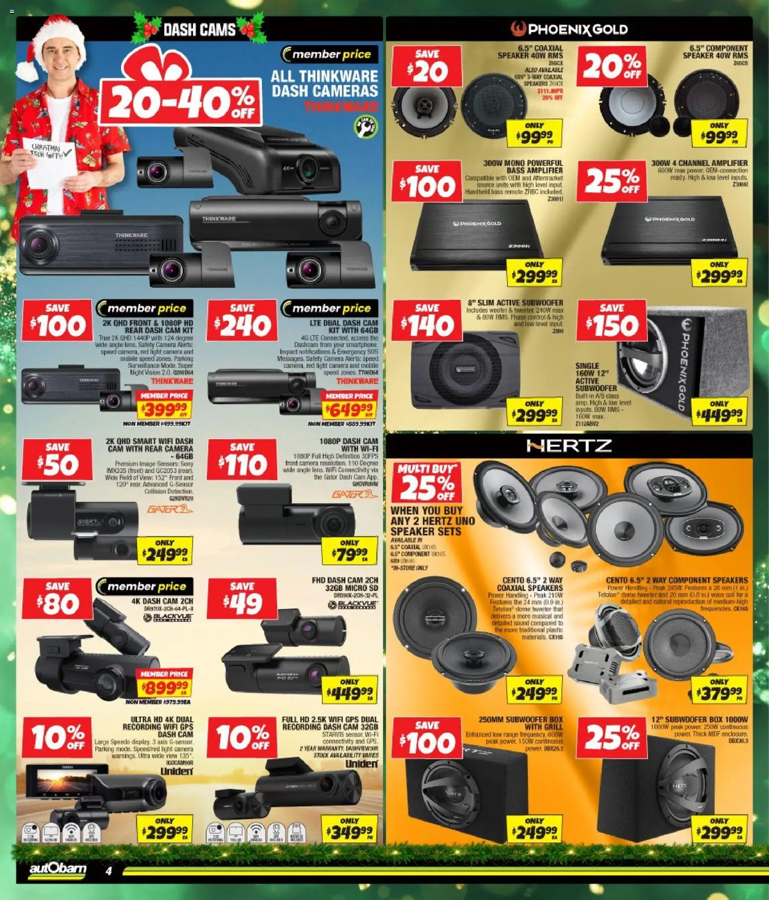 Autobarn catalogue - valid from 03.12.2025 | Page: 4 | Products: Light, Camera, Speaker, Grill