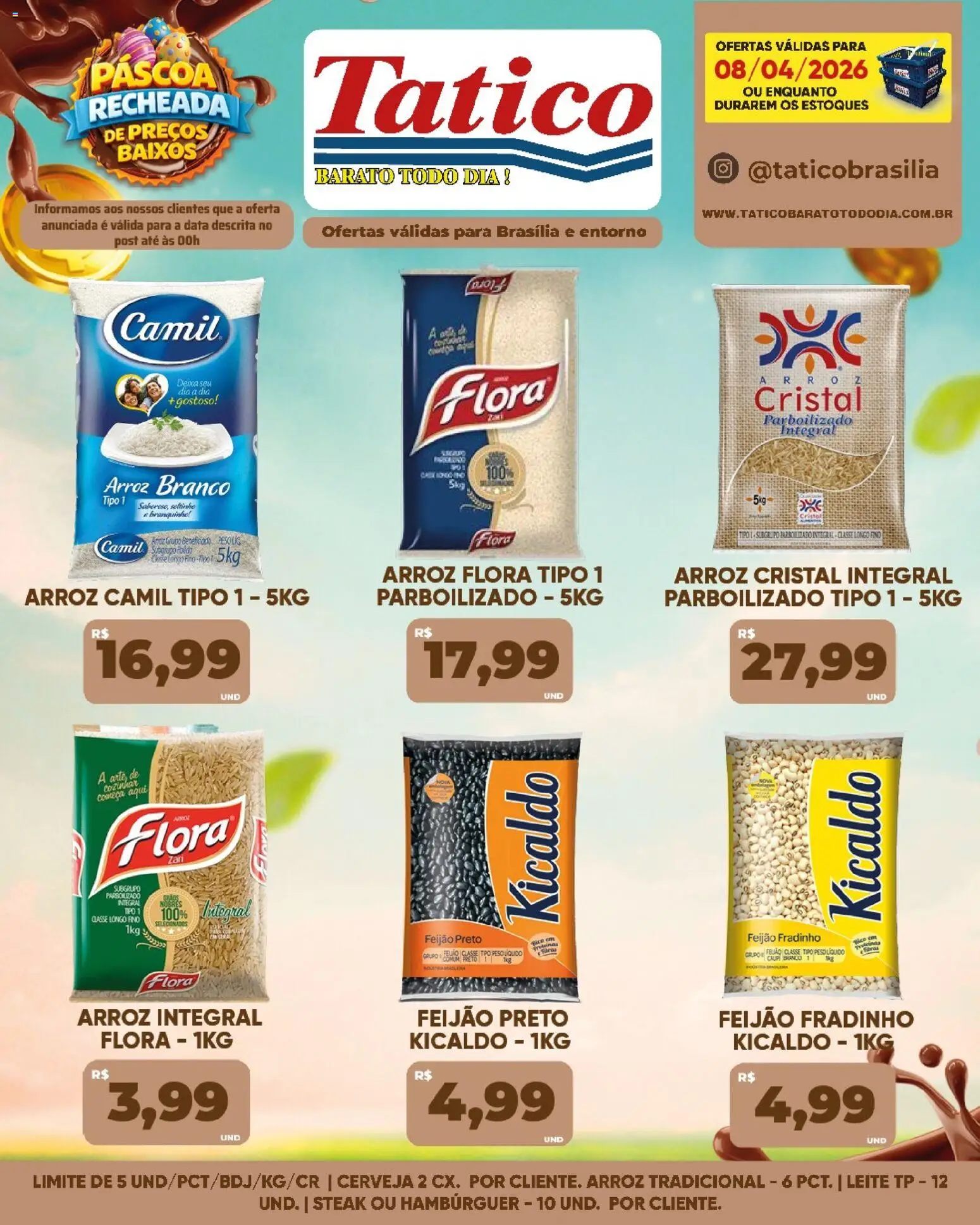 Tatico Folheto - válido de 09.04.2026 | Página: 53 | Produtos: Feijão, Leite, Cerveja, Arroz