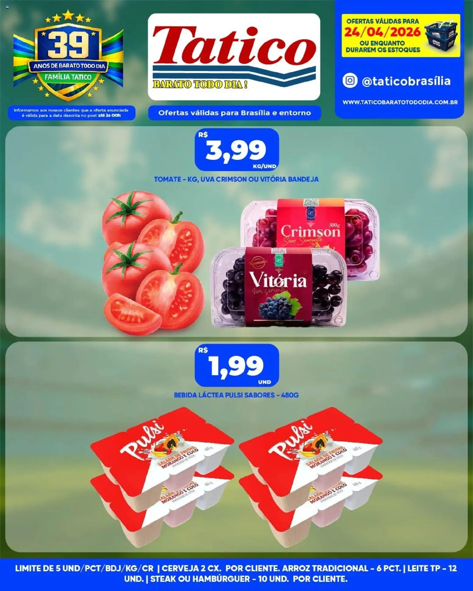 Tatico Folheto - válido de 24.04.2026 | Página: 3 | Produtos: Coco, Arroz, Bebida, Bandeja