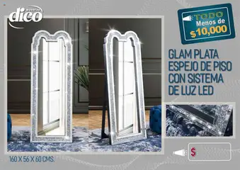 Vista previa de Muebles Dico - Catálogo TODO menos de 10000, nuevo folleto de la tienda, válido en México a partir del 15.10.2025 | Página: 84 | Productos: Espejo