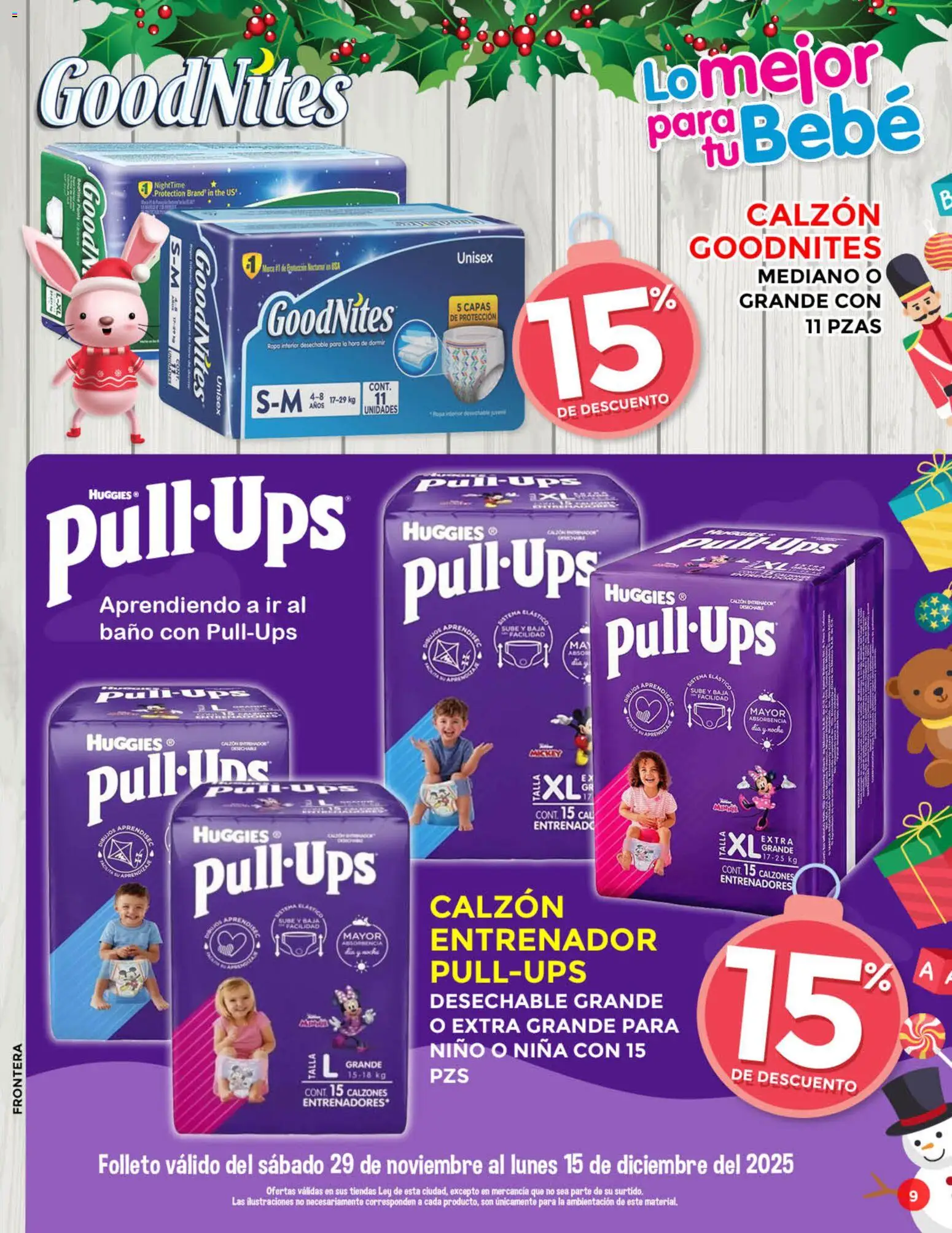 Nuevas ofertas de Casa Ley válidas en toda la República Mexicana desde el 28.11.2025. ¡Encuentra las mejores ofertas en Casa Ley folleto Quincena del Bebé! | Página: 8 | Productos: Calzón, Ropa, Ropa interior, Baño