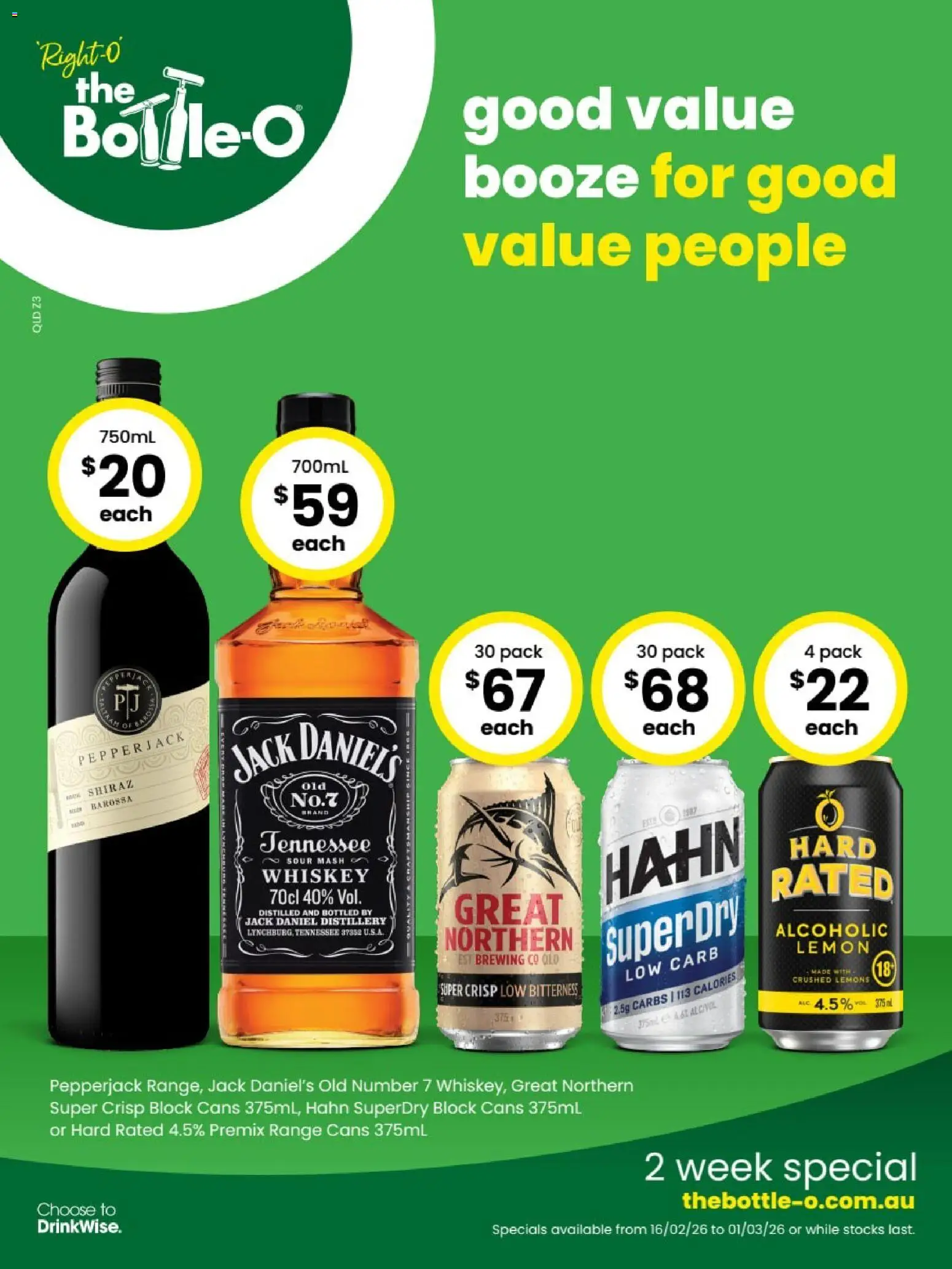 The Bottle-O catalogue - valid from 16.02.2026 | Page: 1