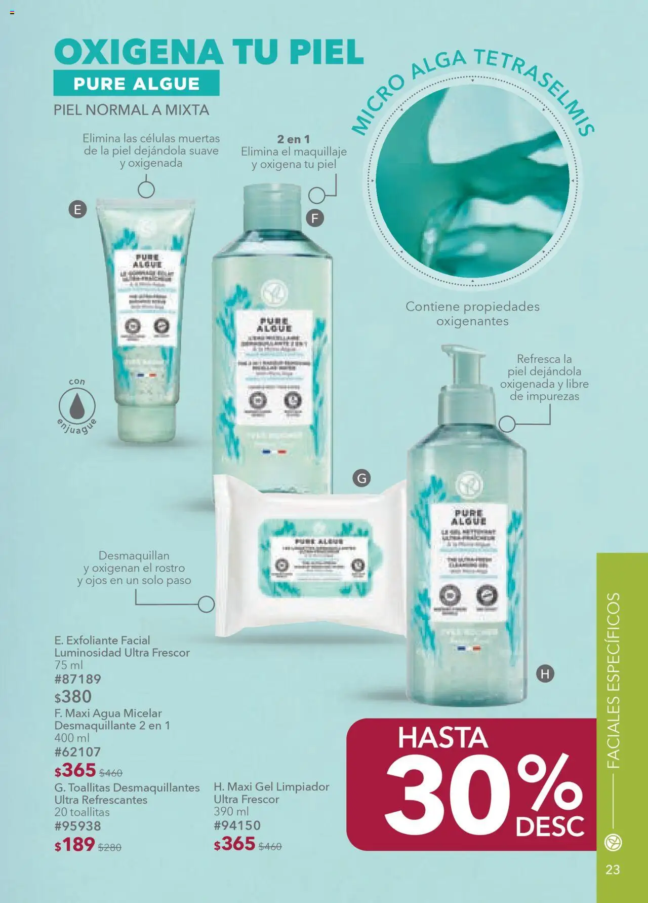 Nuevas ofertas de Yves Rocher válidas en toda la República Mexicana desde el 05.08.2025. ¡Encuentra las mejores ofertas en Yves Rocher - Campaña 11 2025! | Página: 23 | Productos: Exfoliante facial, Agua, Limpiador, Agua micelar